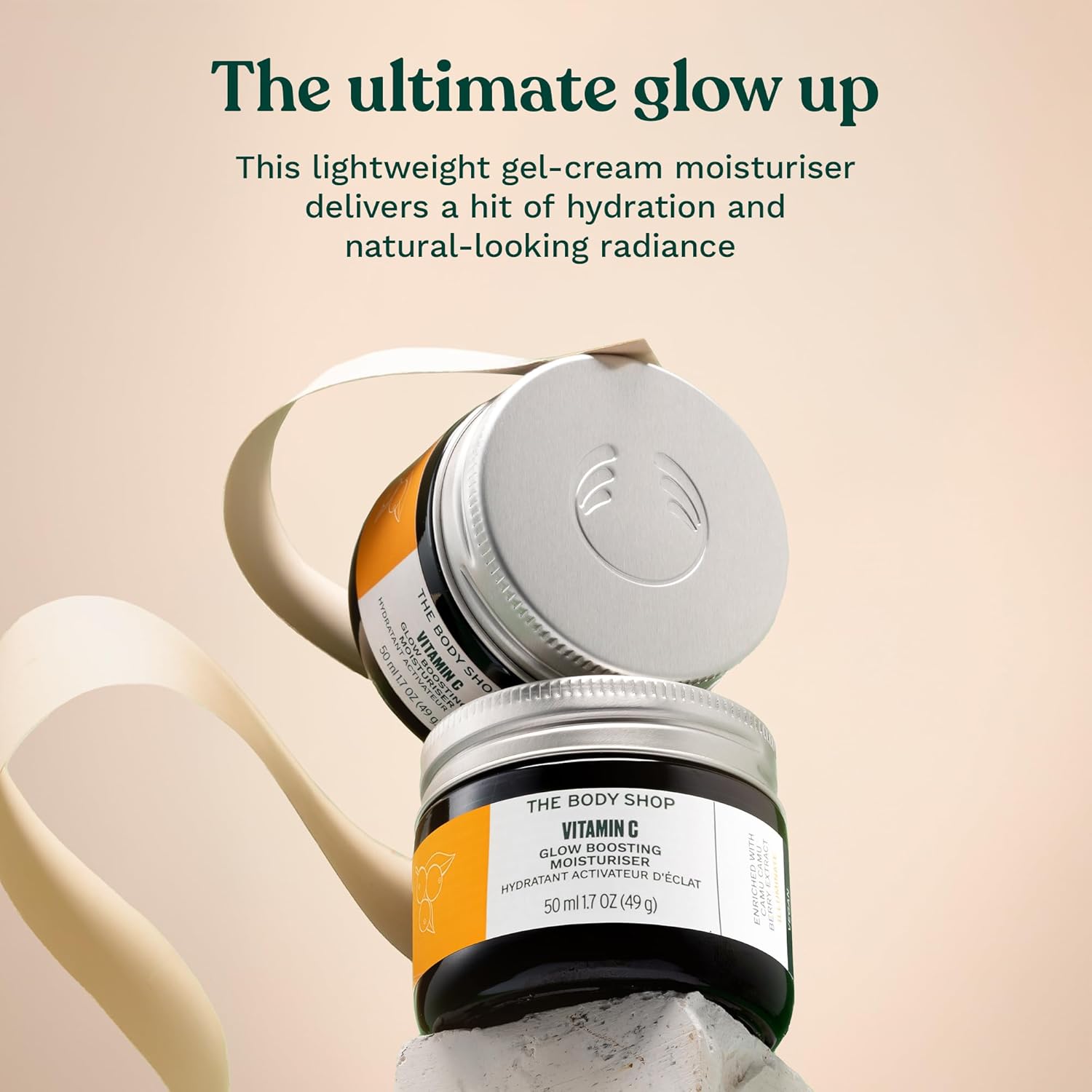 The Body Shop Glow Boost Moisturizer – Soothes and Smooths for Skin that Glows – Vegan – 50ml - BEAUTY BRATS