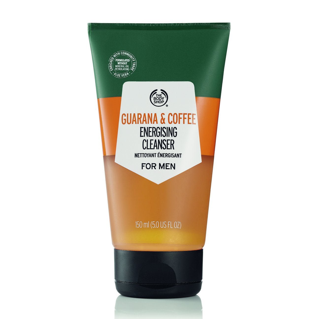 The Body Shop Guarana and Coffee Energizing Cleanser For Men, 5 Fl Oz (Vegan) - BEAUTY BRATS