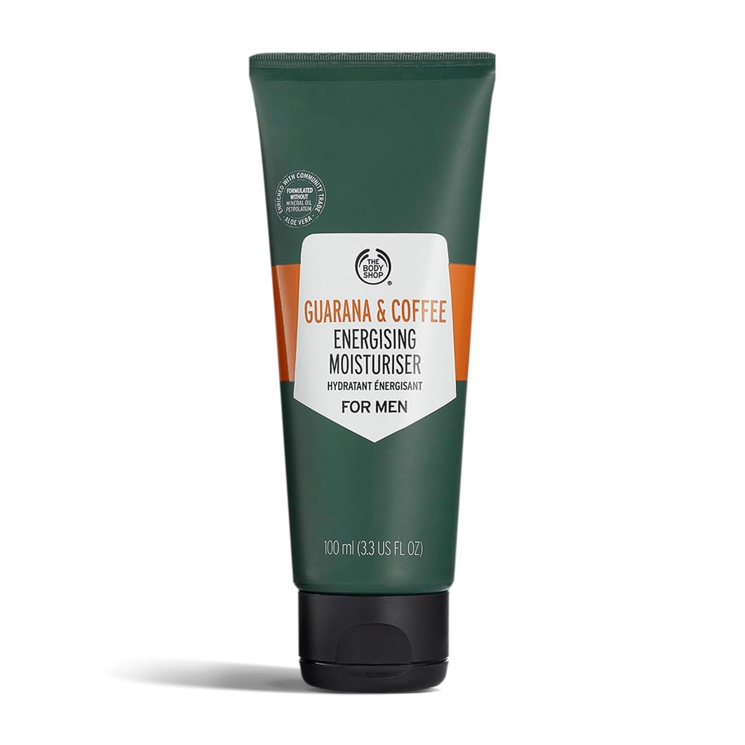 The Body Shop Guarana and Coffee Energizing Moisturizer For Men, 3.3 Fl Oz - BEAUTY BRATS