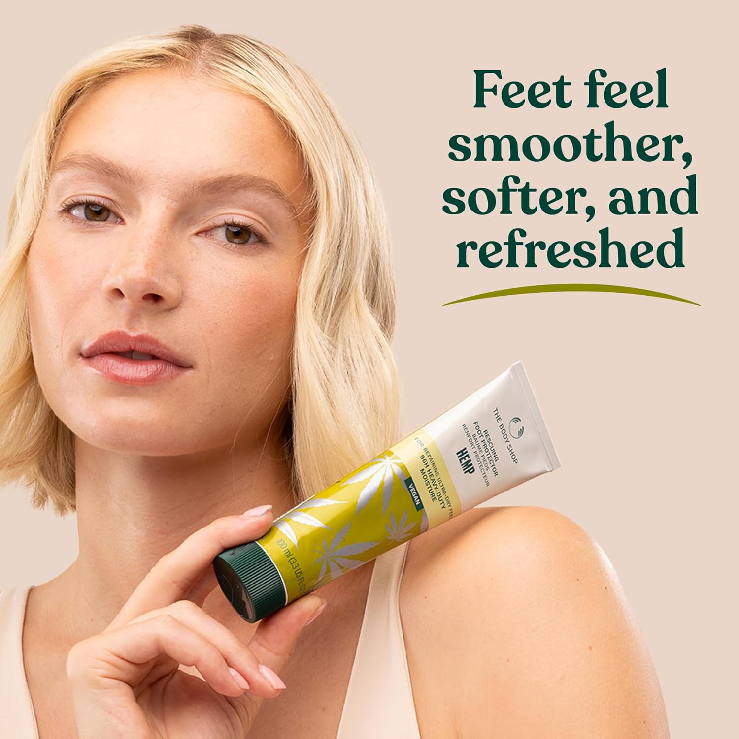 The Body Shop Hemp Foot Protector – Protecting & Hydrating Care for Ultra Dry Feet – 3.5 oz - BEAUTY BRATS