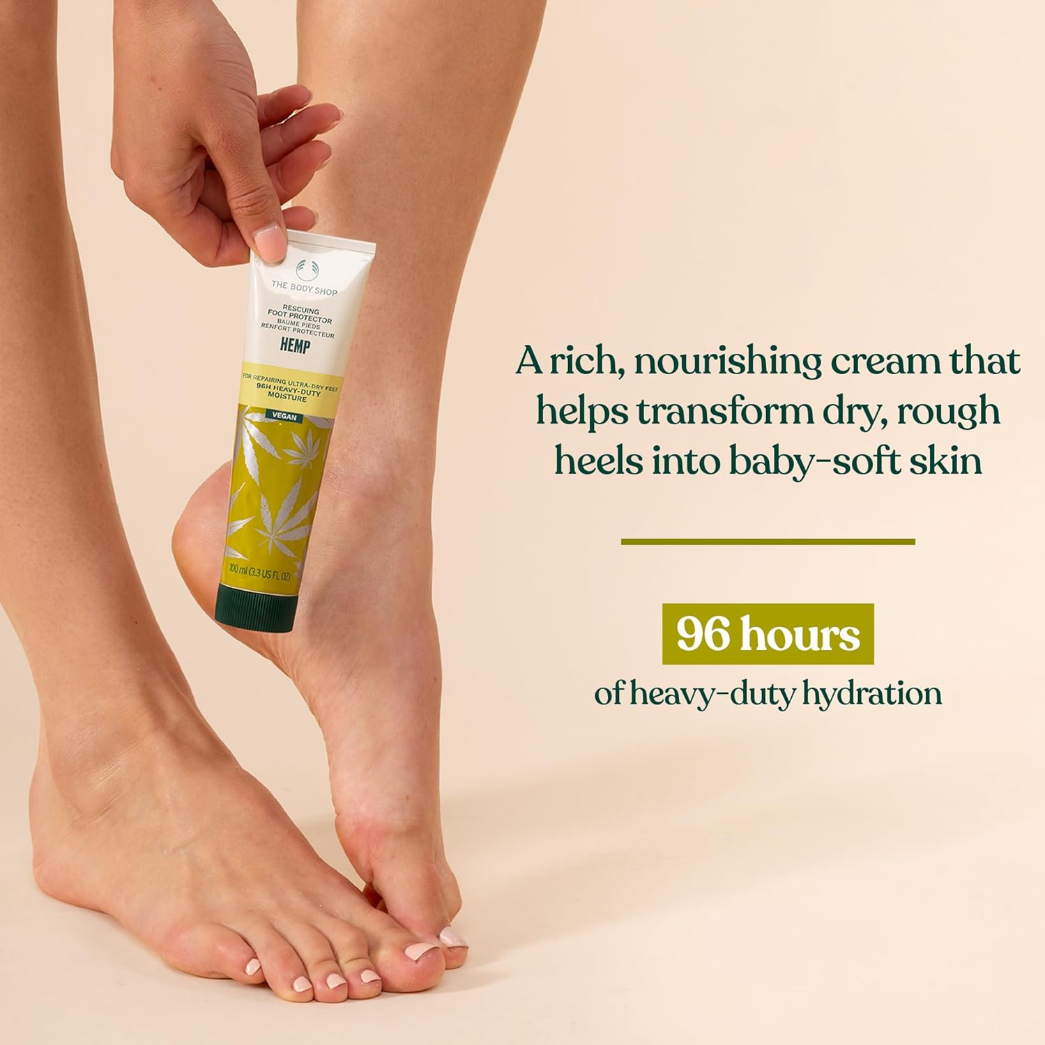 The Body Shop Hemp Foot Protector – Protecting & Hydrating Care for Ultra Dry Feet – 3.5 oz - BEAUTY BRATS