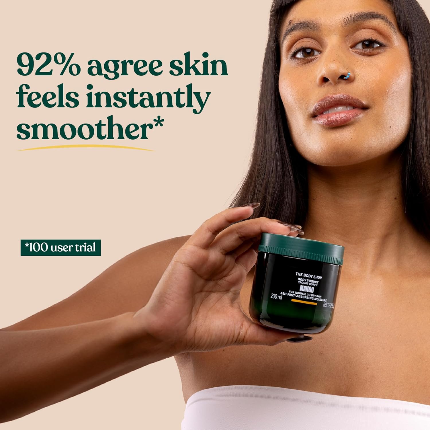 The Body Shop Mango Body Yogurt – Instantly Absorbing Hydration from Head to Toe – For Normal to Dry Skin – Vegan – 6.91 oz - BEAUTY BRATS