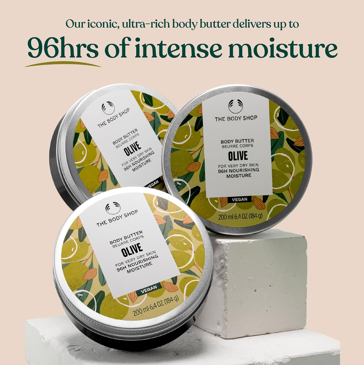 The Body Shop Olive Body Butter – Nourishing & Moisturizing Skincare for Very Dry Skin – Vegan – 6.75 oz - BEAUTY BRATS