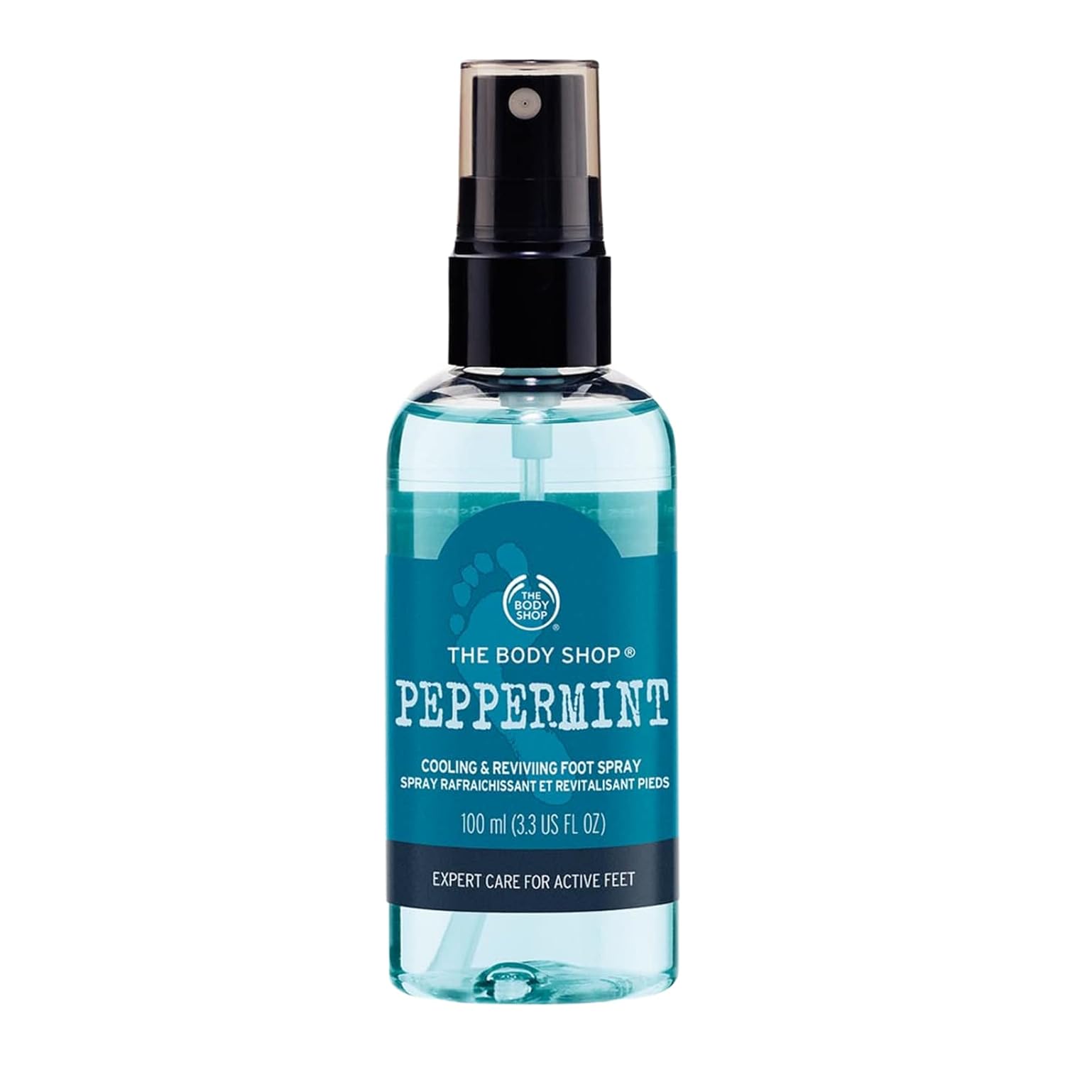 The Body Shop Peppermint Cooling & Reviving Foot Spray – For Tired, Achy Feet – Vegan – 3.3 oz - BEAUTY BRATS