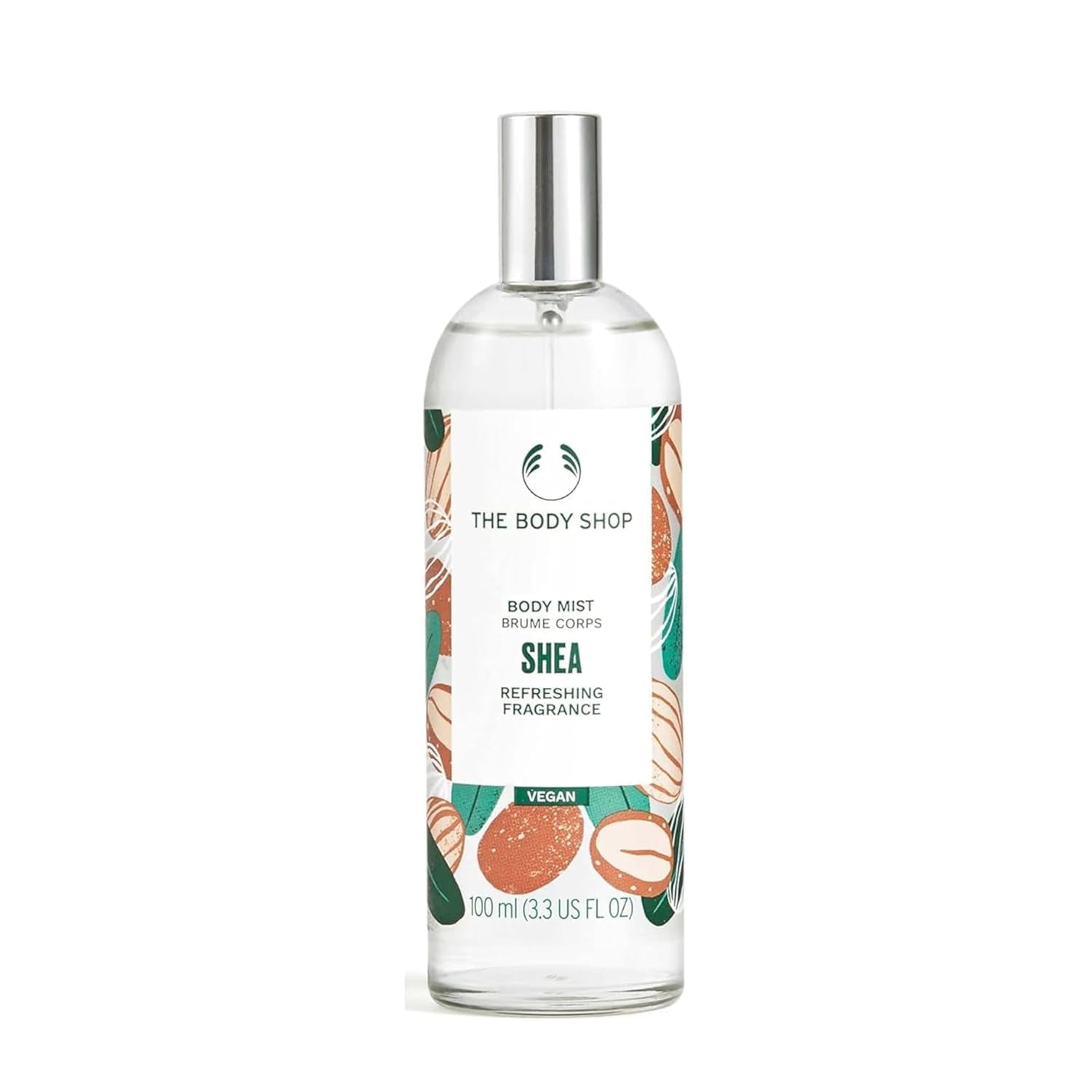 The Body Shop Shea Body Mist – Refreshes and Cools with a Sweet Nutty Scent – Vegan – 3.3 oz - BEAUTY BRATS