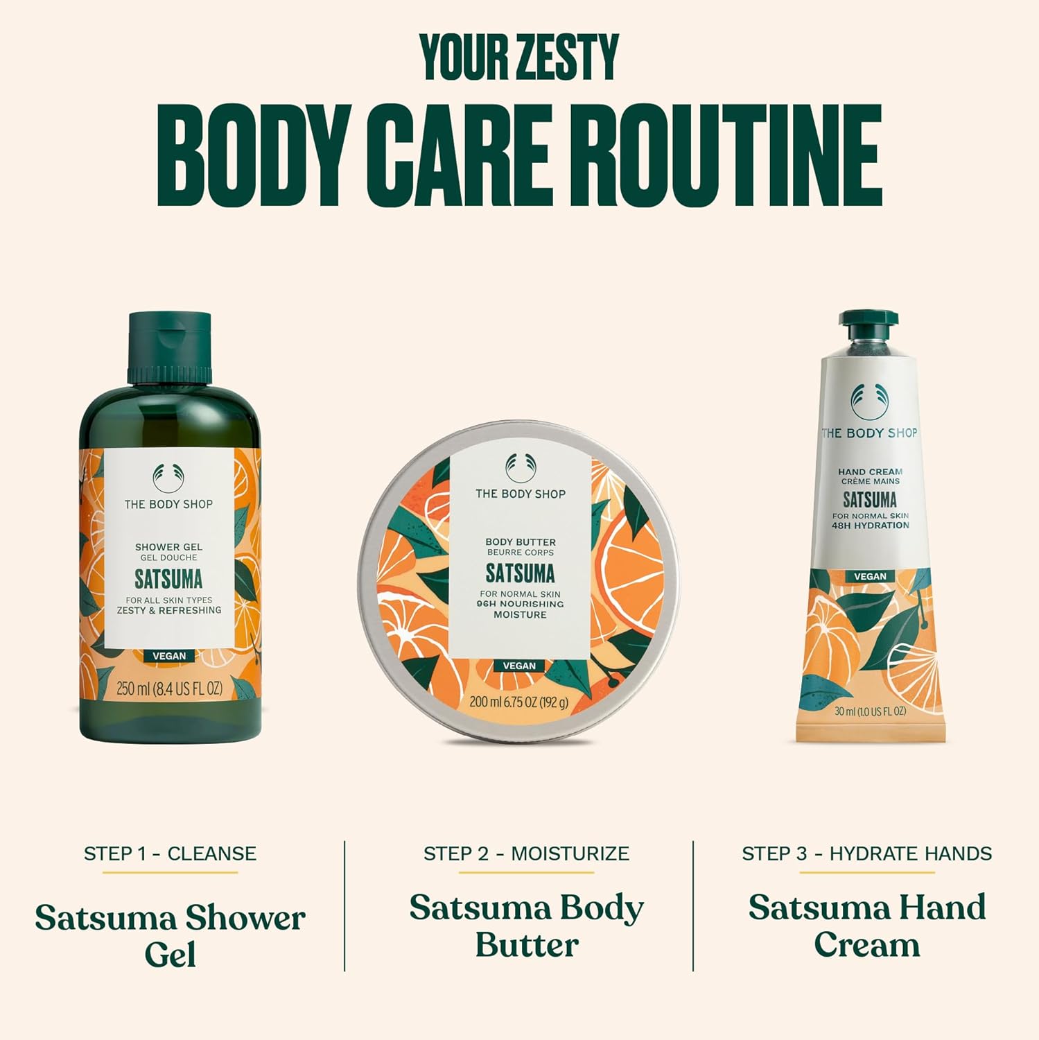 The Body Shop Shower Gel, Satsuma, 8.4 fluid Oz - BEAUTY BRATS