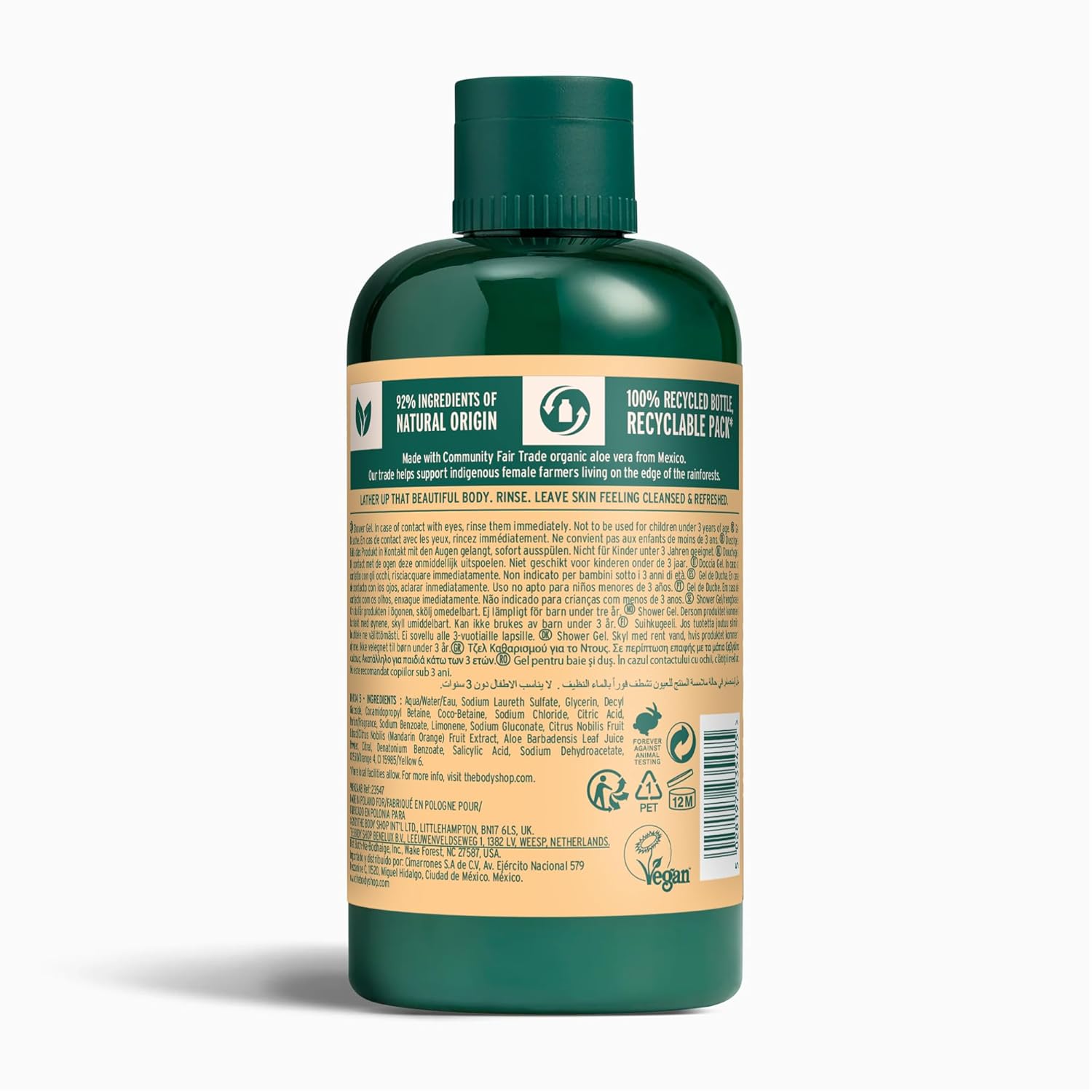 The Body Shop Shower Gel, Satsuma, 8.4 fluid Oz - BEAUTY BRATS
