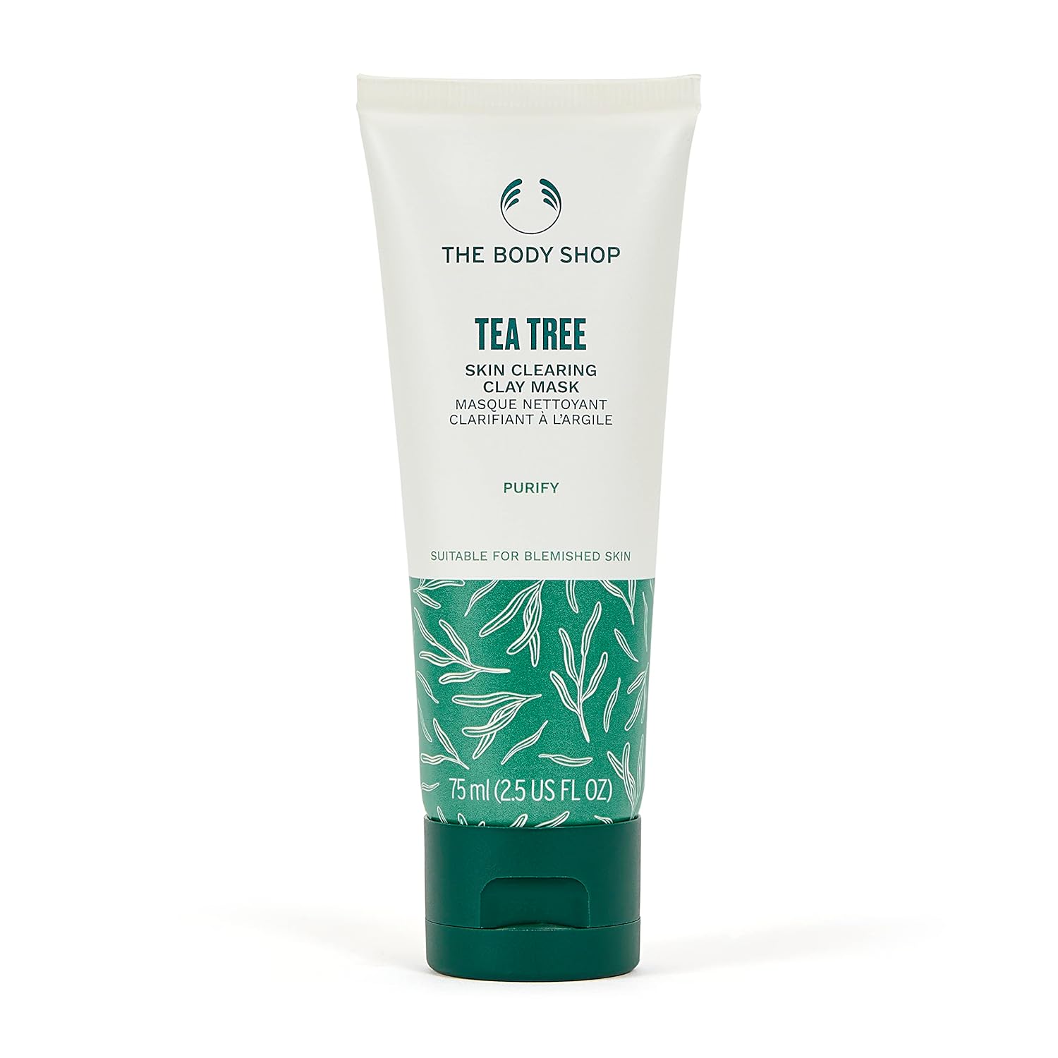 The Body Shop Skin Clearing Tea Tree Clay Mask - For Oil, Blemished Skin - Vegan,2.5 Fl Oz - BEAUTY BRATS
