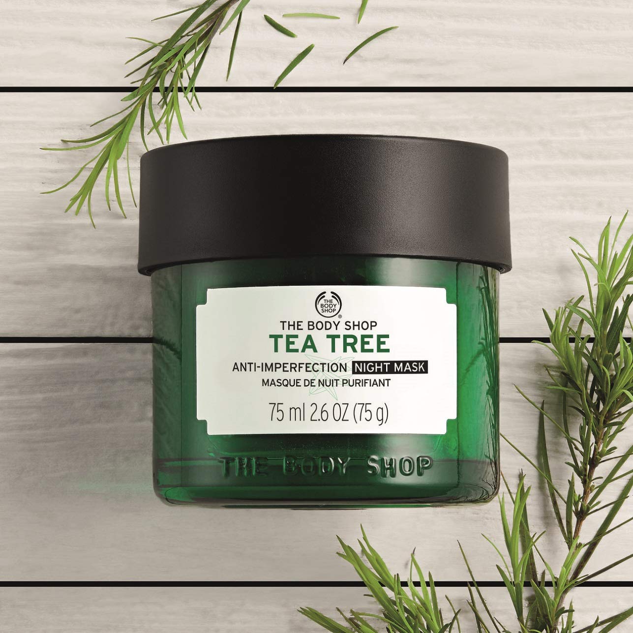 The Body Shop Tea Tree Anti - Imperfection Night Mask, 2.6 Fl Oz (Vegan) - BEAUTY BRATS