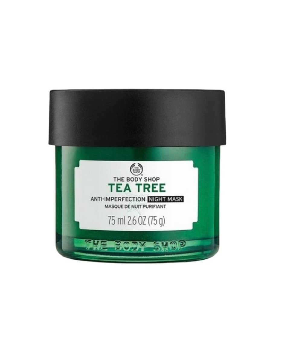 The Body Shop Tea Tree Anti - Imperfection Night Mask, 2.6 Fl Oz (Vegan) - BEAUTY BRATS