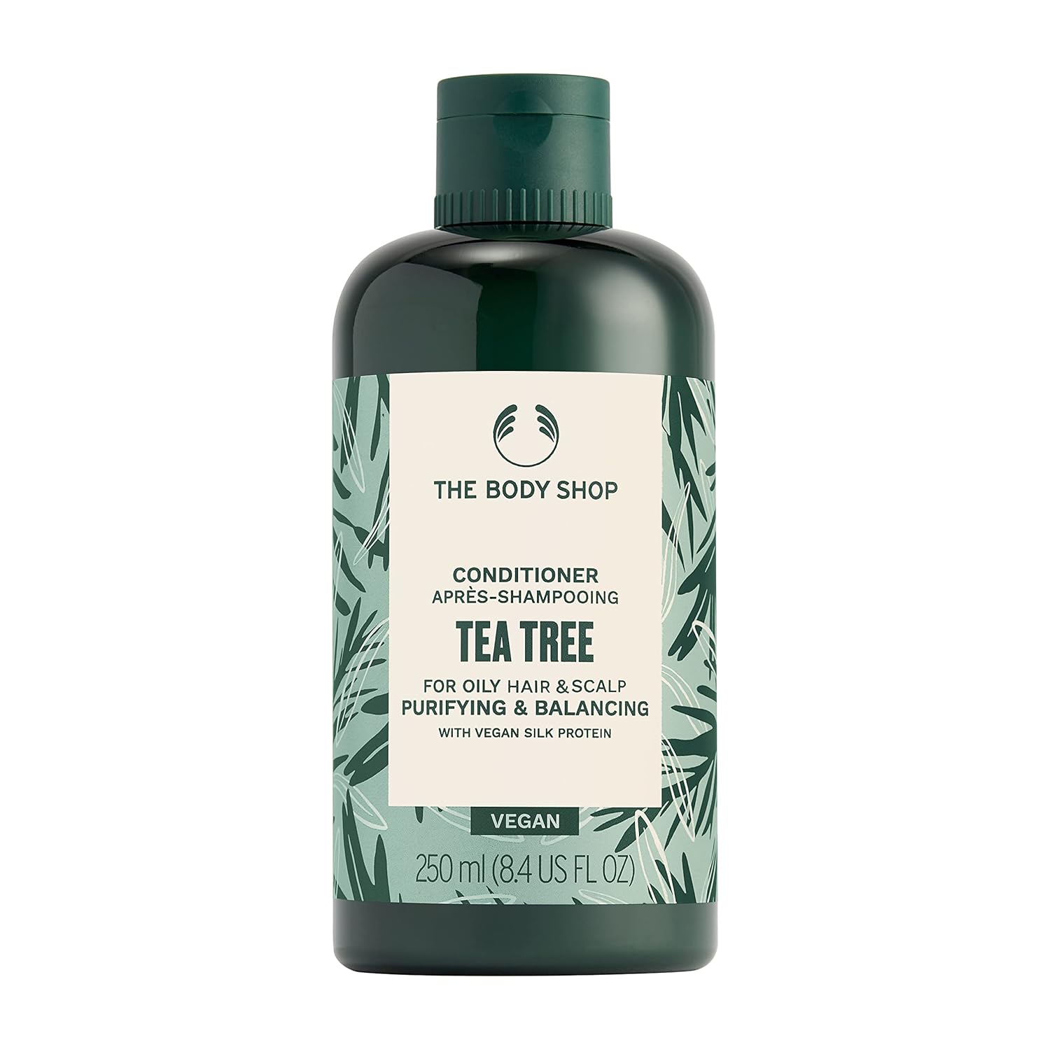 The Body Shop Tea Tree Purifying & Balancing Conditioner, For Oily Hair & Scalp, Vegan, 8.4 FL OZ - BEAUTY BRATS