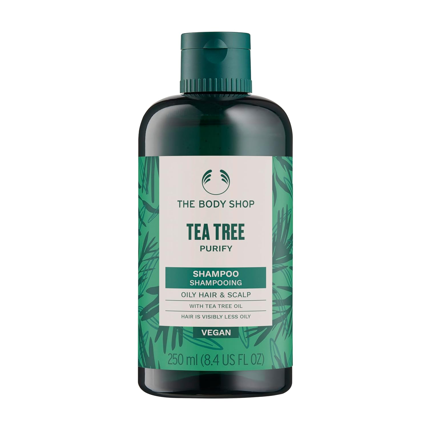 The Body Shop Tea Tree Purifying & Balancing Shampoo for Oily Hair & Scalp, Vegan, 8.4 Fl Oz - BEAUTY BRATS