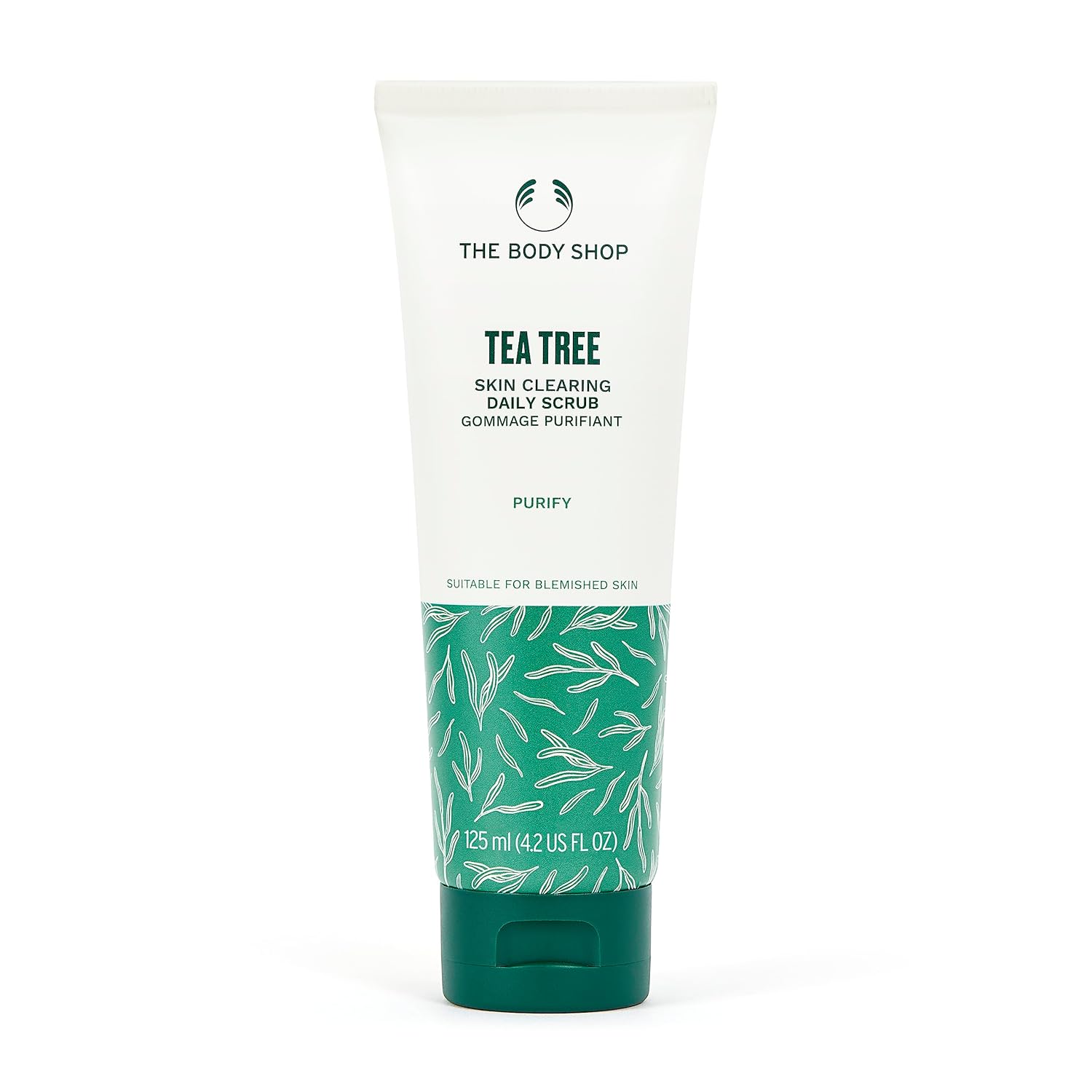 The Body Shop Tea Tree Skin Clearing Daily Face Scrub - Exfoliating and Purifying For Blemished Skin - Vegan - 4.2 Fl Oz - BEAUTY BRATS