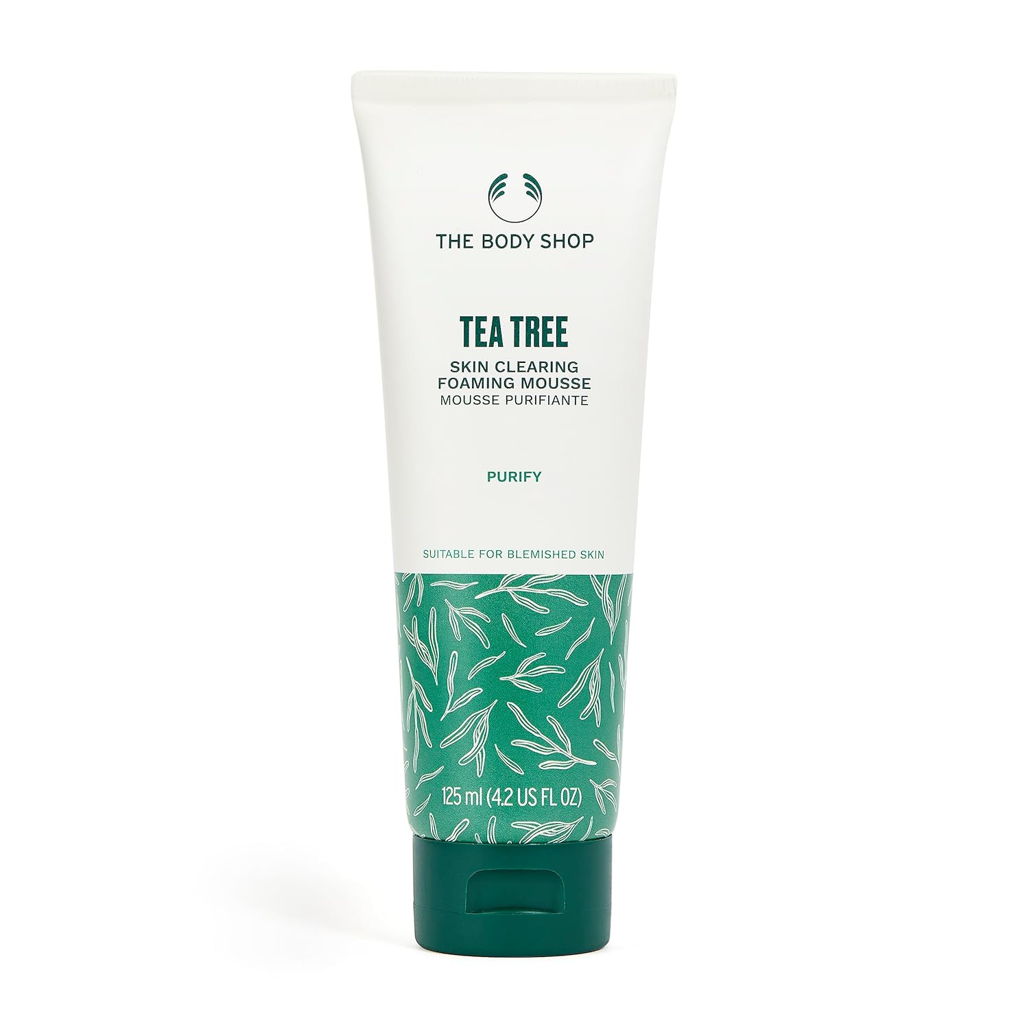 The Body Shop Tea Tree Skin Clearing Foaming Cleanser – Purifying Face Wash For Oily, Blemished Skin – Vegan – 4.2 Fl Oz - Packaging May Vary - BEAUTY BRATS