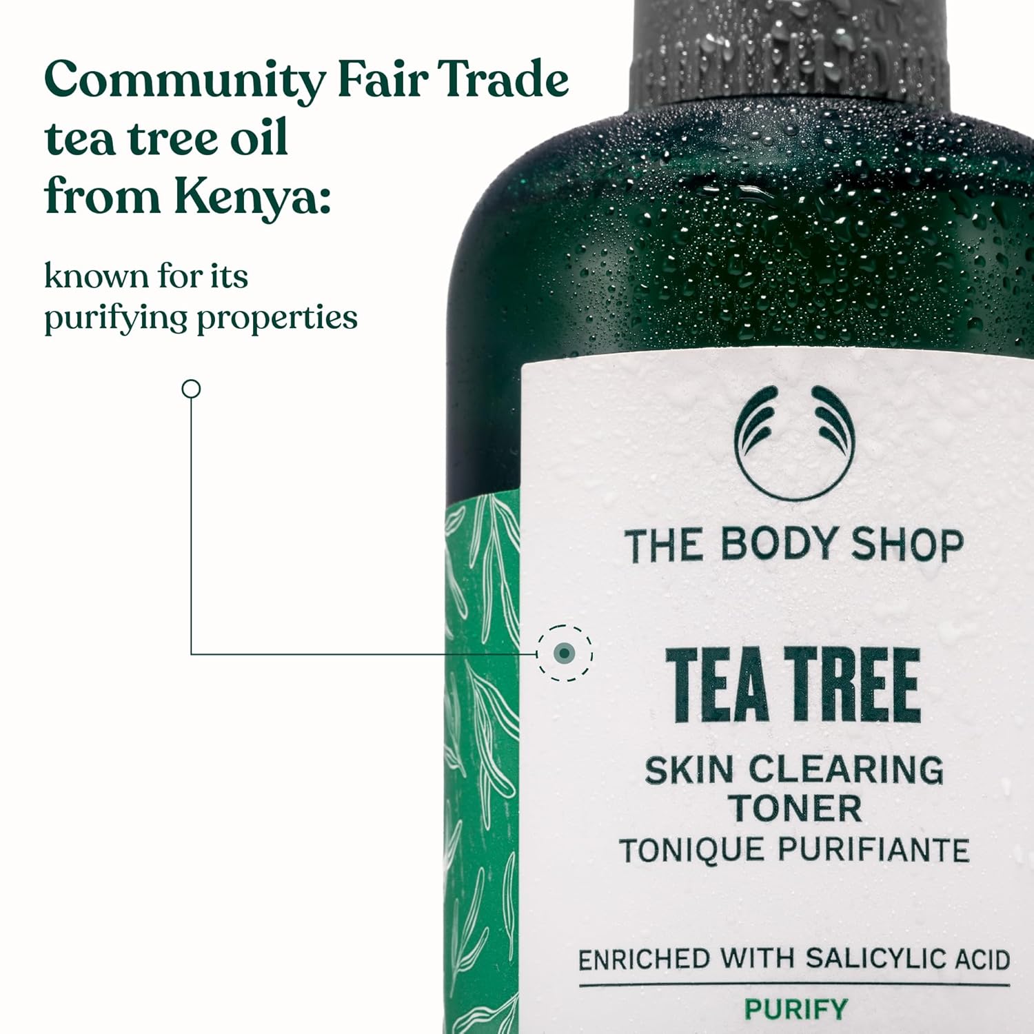 The Body Shop Tea Tree Skin Clearing Mattifying Toner – Purifying Vegan Facial Toner for Oily, Blemished Skin – 8.4 oz - BEAUTY BRATS