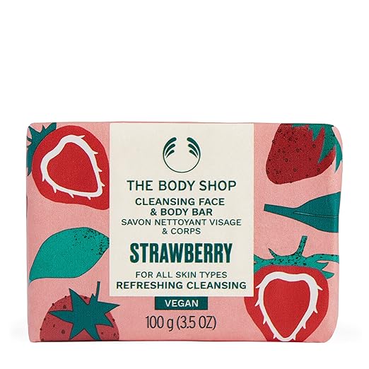 The Body Shop Vegan Strawberry Soap, 100 G - BEAUTY BRATS