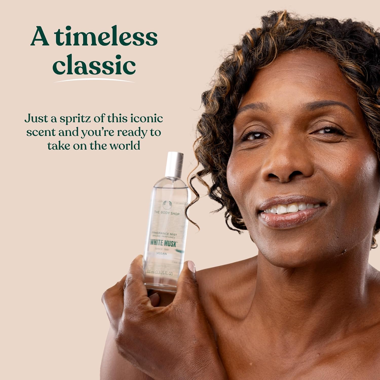 The Body Shop White Musk Body Mist | Unisex Fragrance with Clean & Refreshing Notes of Jasmine and Lily of the Valley | Vegan, Cruelty - Free, 100 ml / 3.3 fl oz - BEAUTY BRATS