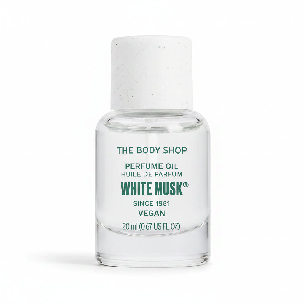 The Body Shop White Musk Perfume Oil - Fresh, Floral and Iconic scent - Vegan - 20ml - BEAUTY BRATS