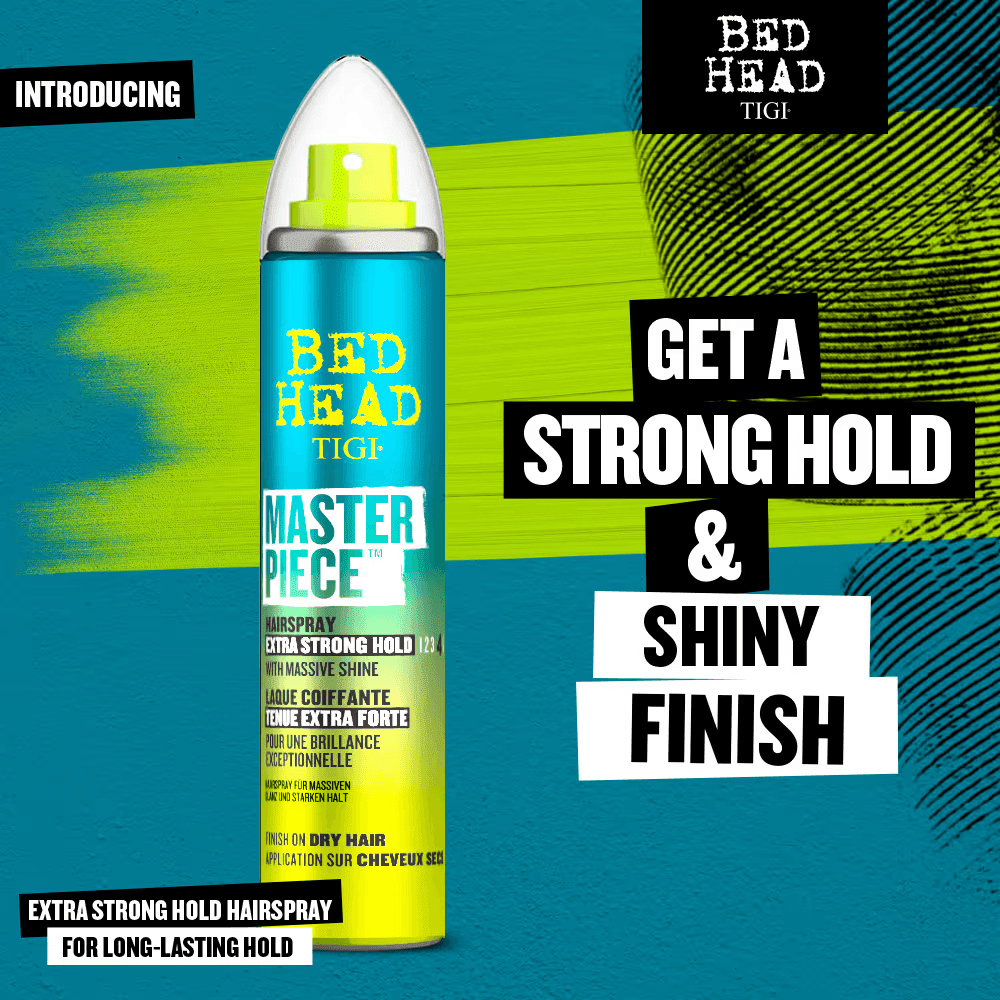 TIGI Bed Head - Masterpiece Hair Spray With Extra Strong Hold & Glossy Finish (80mL) - BEAUTY BRATS