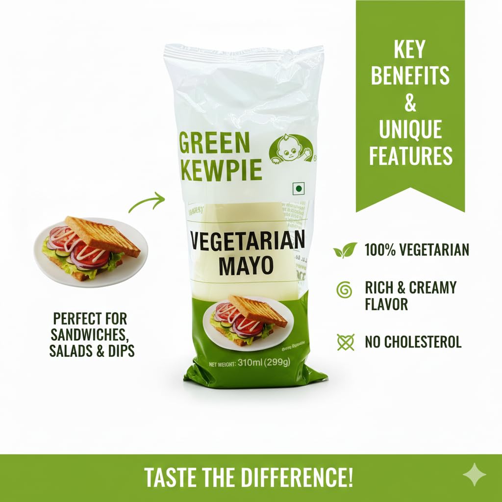 Green Kewpie Vegetarian Mayonnaise image