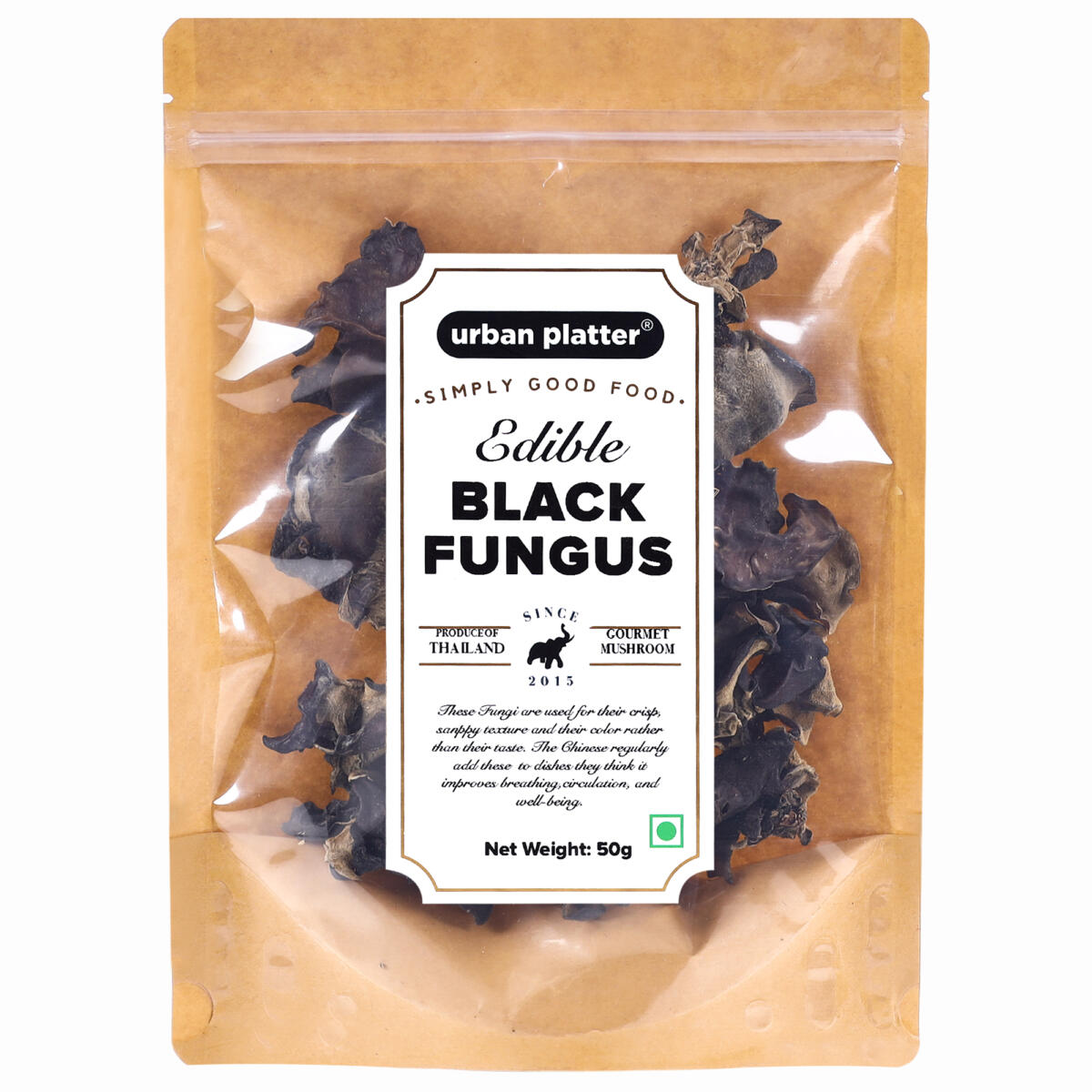 Urban Platter Edible Black Fungus 50g