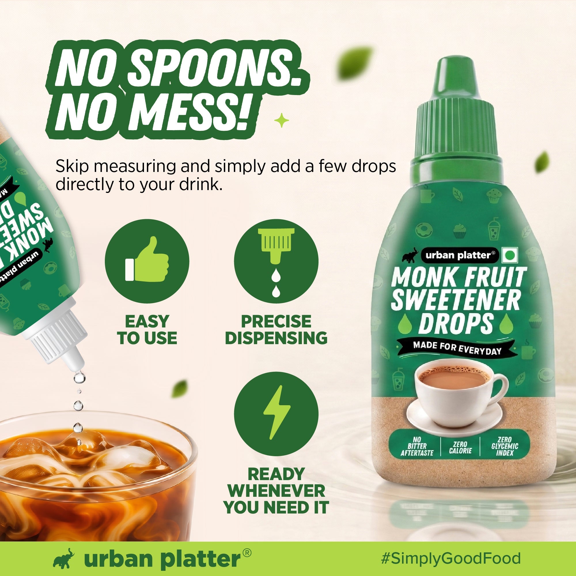 Urban Platter Monk Fruit Sweetener Drops 15ml image 7