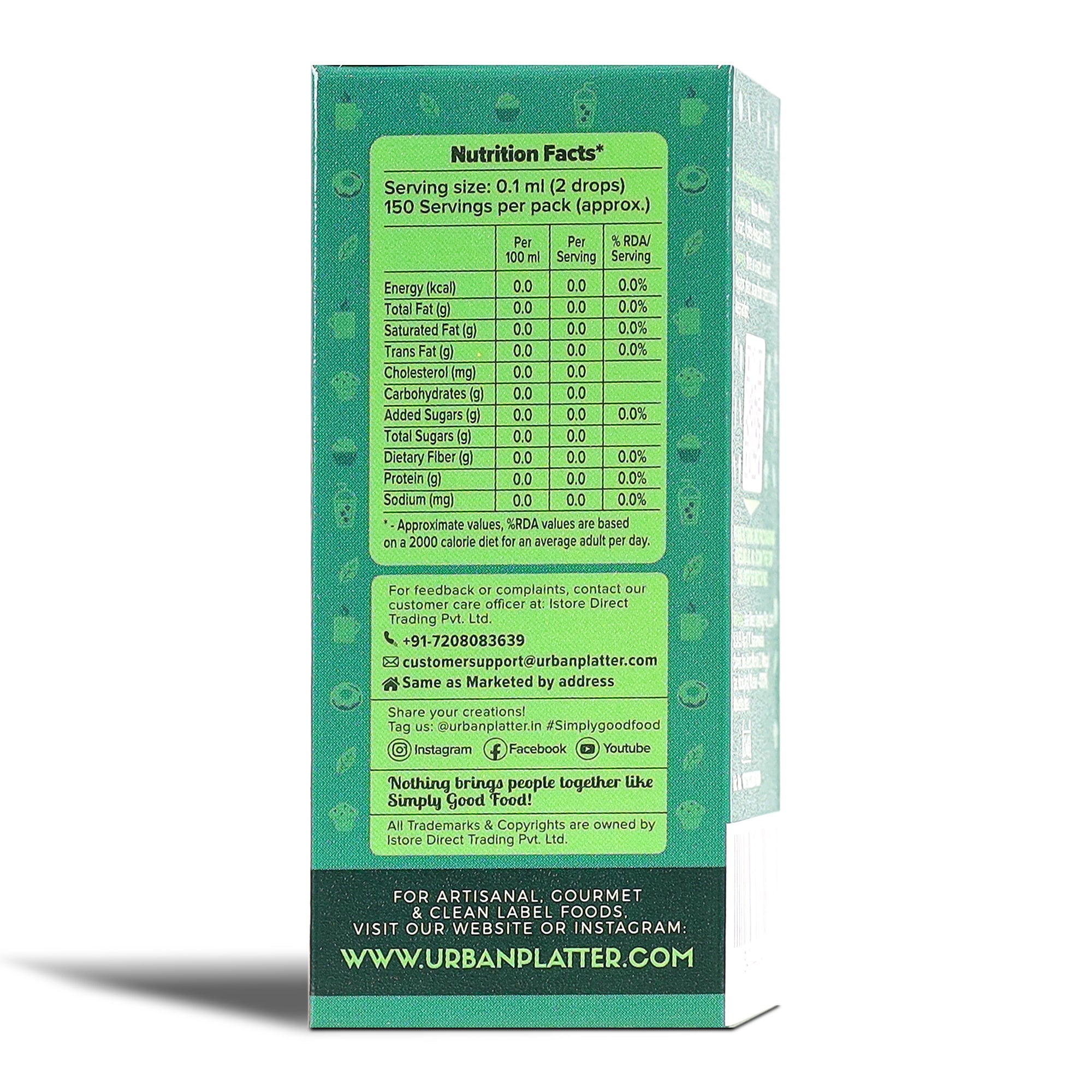 Urban Platter Monk Fruit Sweetener Drops 15ml image 3