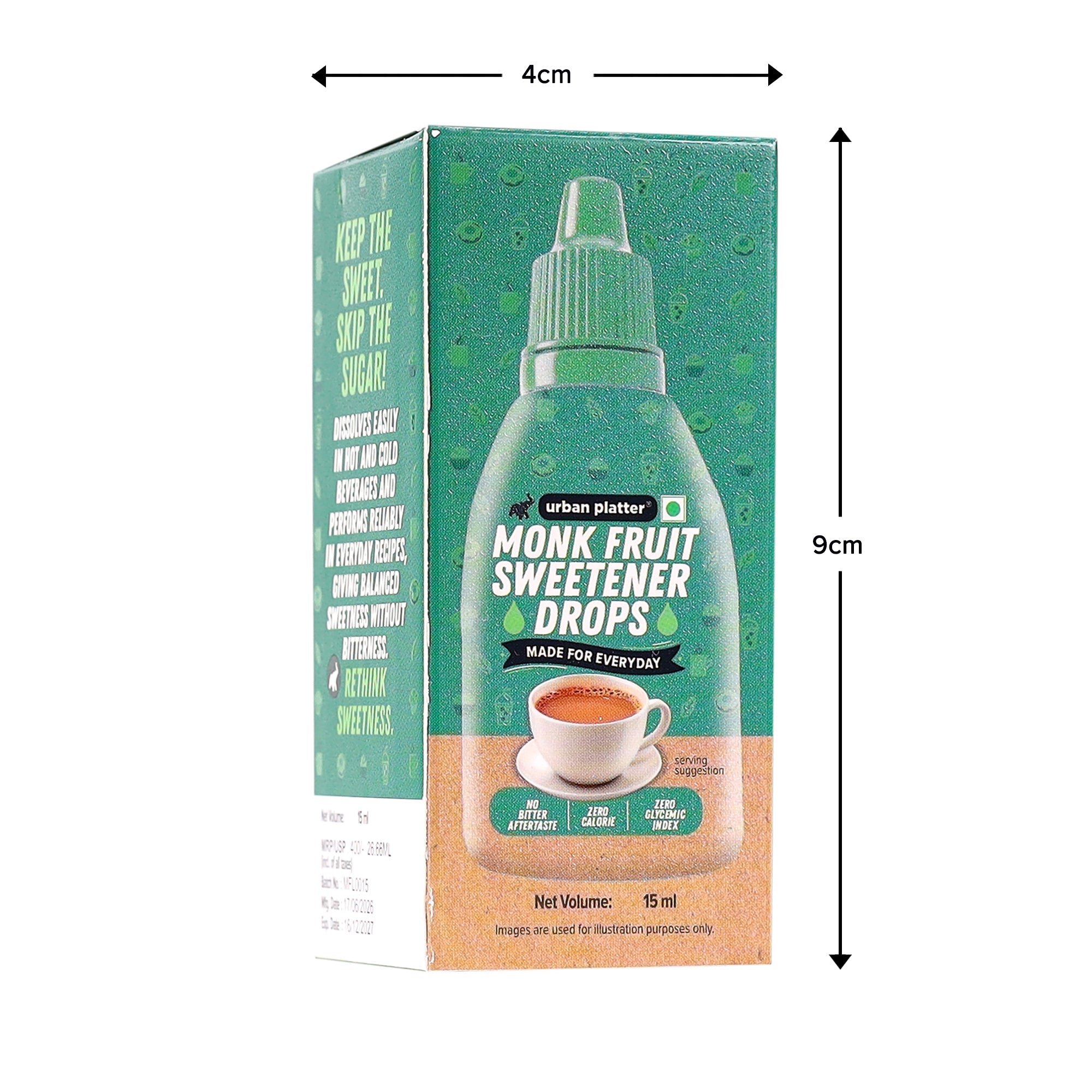 Urban Platter Monk Fruit Sweetener Drops 15ml image 11