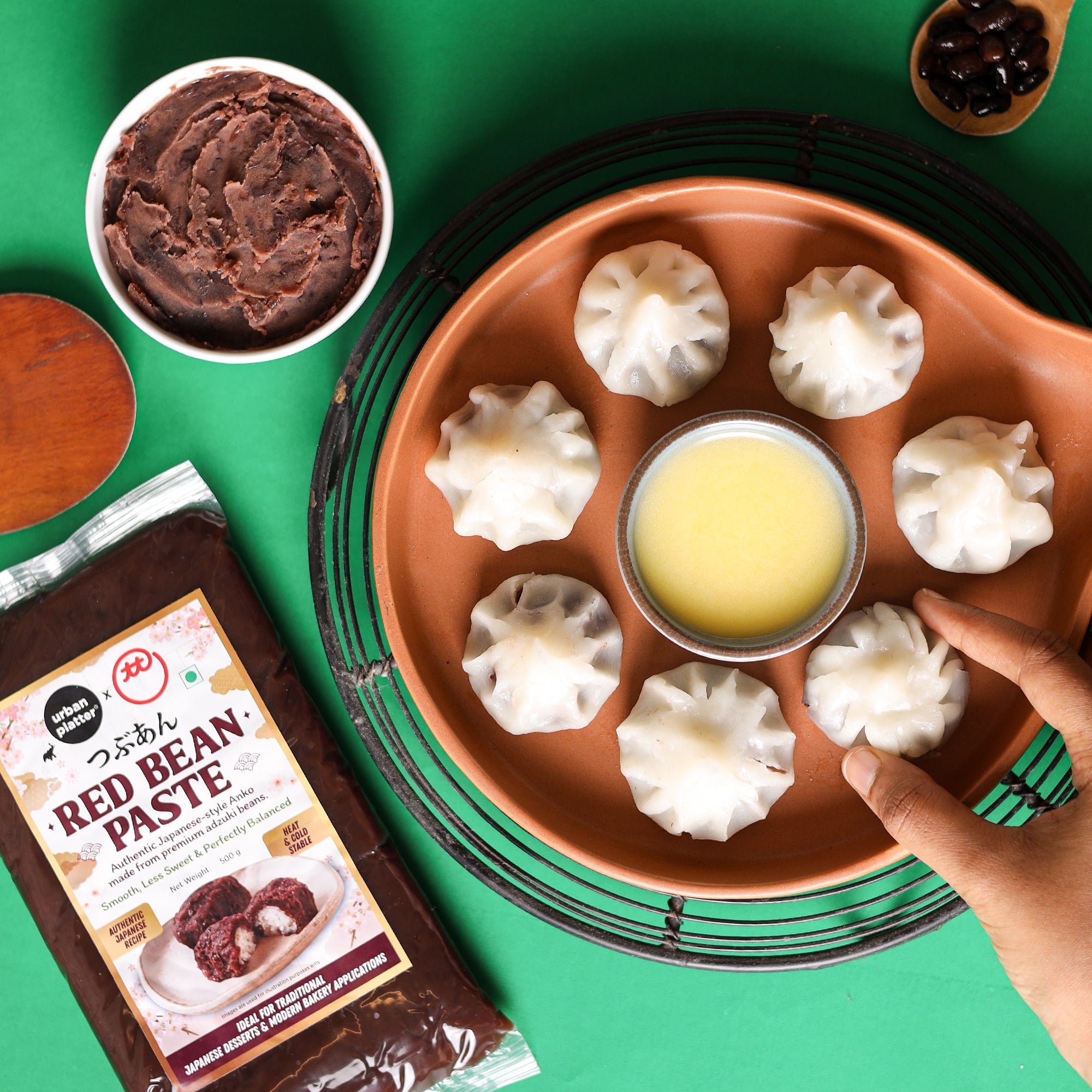 Red Bean Paste (Anko), 500g (Made with Adzuki Beans | Smooth & Less Sweet | Ready-to-Use Filling for Mochi, Dorayaki, Taiyaki & Baking) image 5
