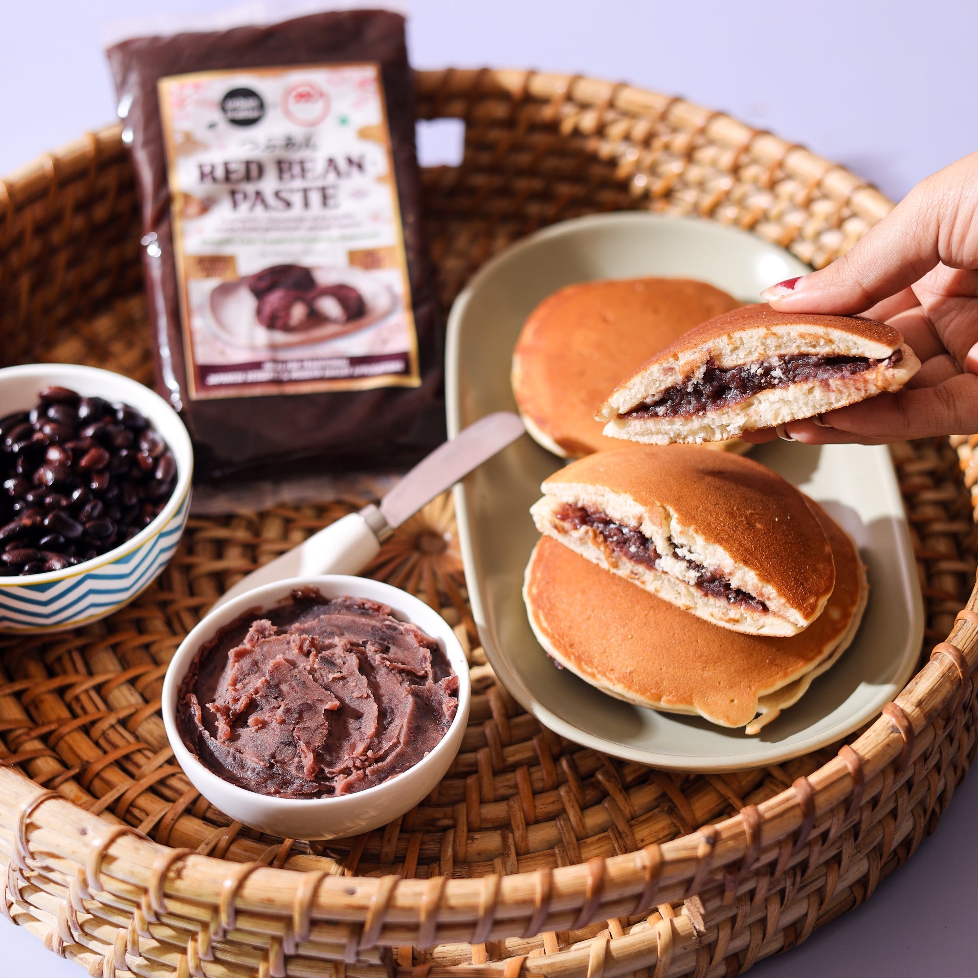 Red Bean Paste (Anko), 500g (Made with Adzuki Beans | Smooth & Less Sweet | Ready-to-Use Filling for Mochi, Dorayaki, Taiyaki & Baking) image 3