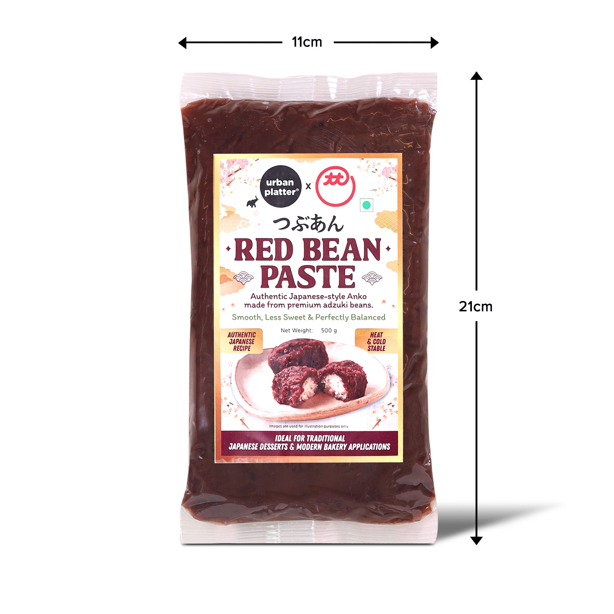 Red Bean Paste (Anko), 500g (Made with Adzuki Beans | Smooth & Less Sweet | Ready-to-Use Filling for Mochi, Dorayaki, Taiyaki & Baking) image 6