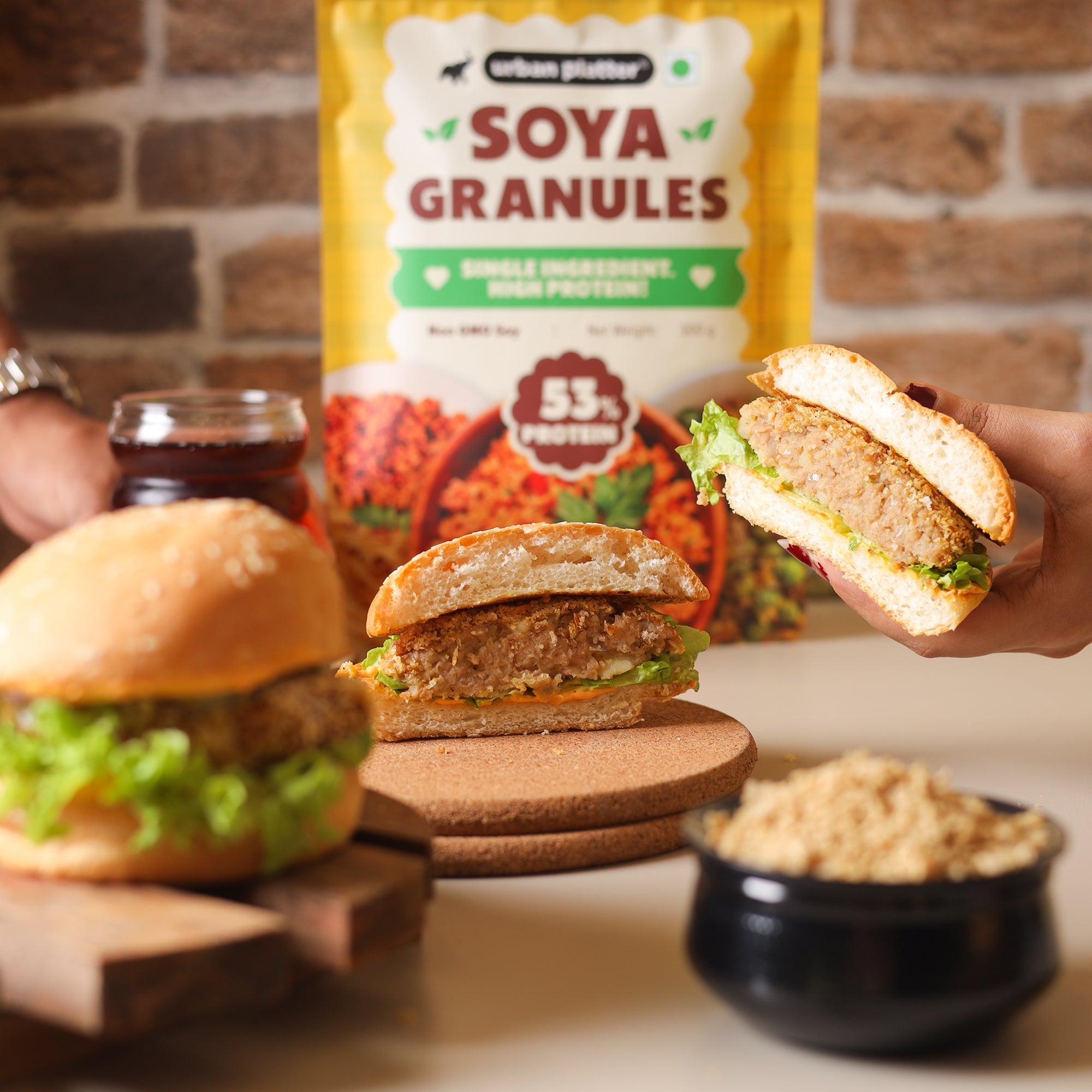 Soya Granules, 300g (53% Plant Protein | Made from Defatted Soy Flour | Fiber Rich Soya Mince) image 7