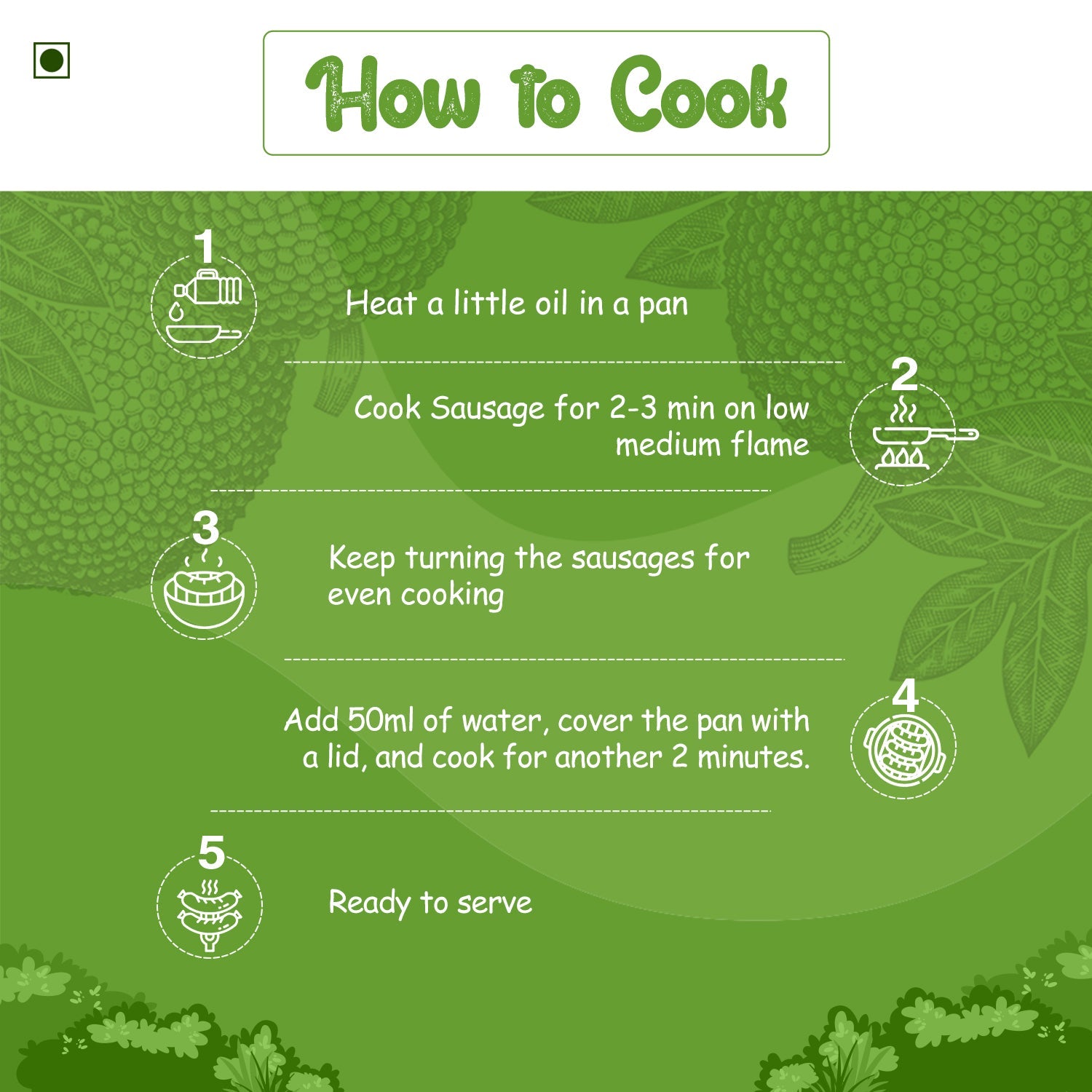 Wakao Hot & Spicy Sausage, 200g (100% Plant based , Ready to cook,Heat & Eat, Tender Jackfruit Sausages) image 6