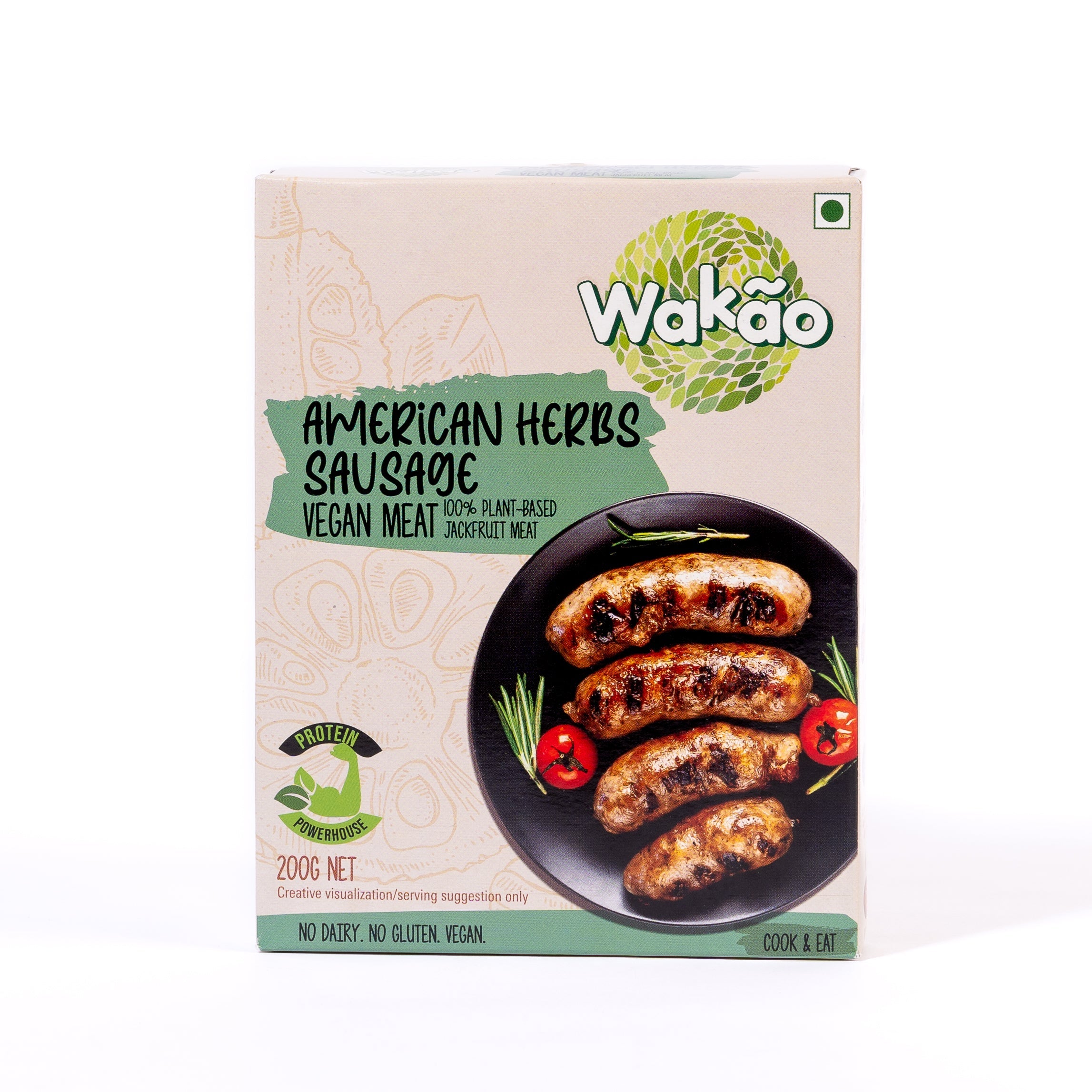 Wakao American Herb Sausages, 200g (Ready to cook) image 1