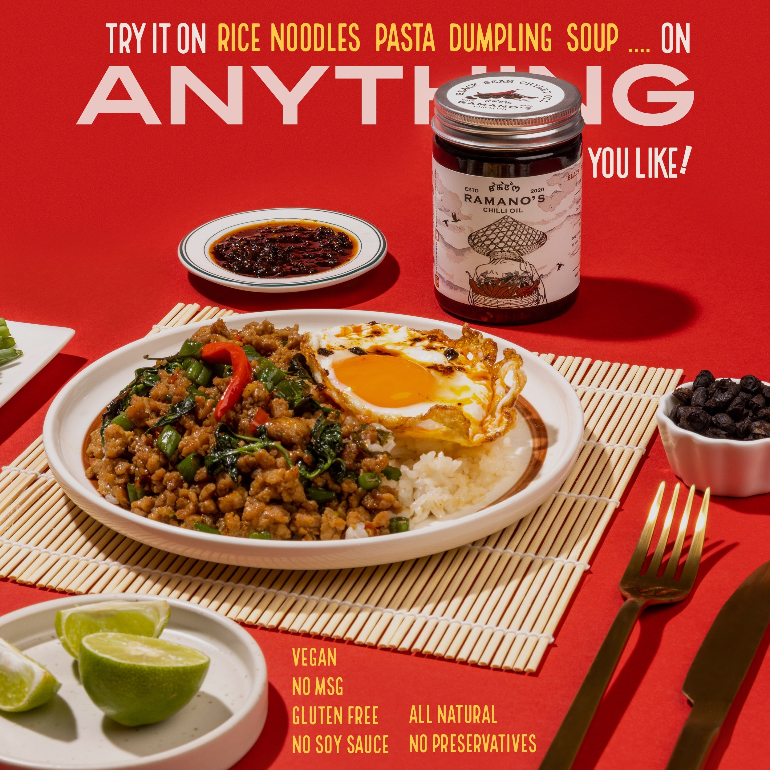 Black Bean Chilli Oil, 240g (Fermented Black Bean & 5 Chilli Blend | Umami Chilli Oil | No MSG | No Soy Sauce) image 4