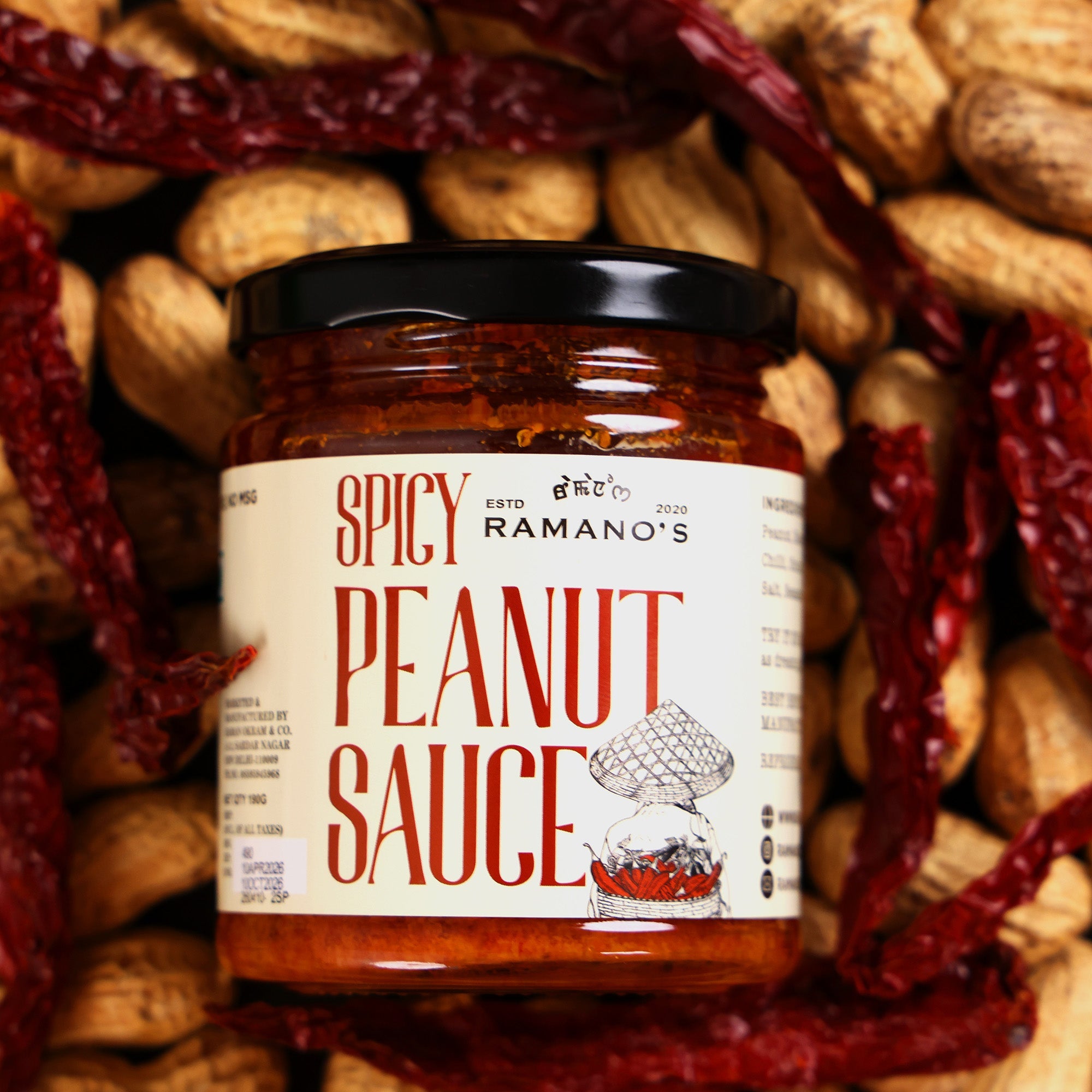 Spicy Peanut Sauce, 190g (Creamy Roasted Peanut Sauce with Chilli | Rich & Spicy | No MSG | No Preservatives | Ready to Use) image 5