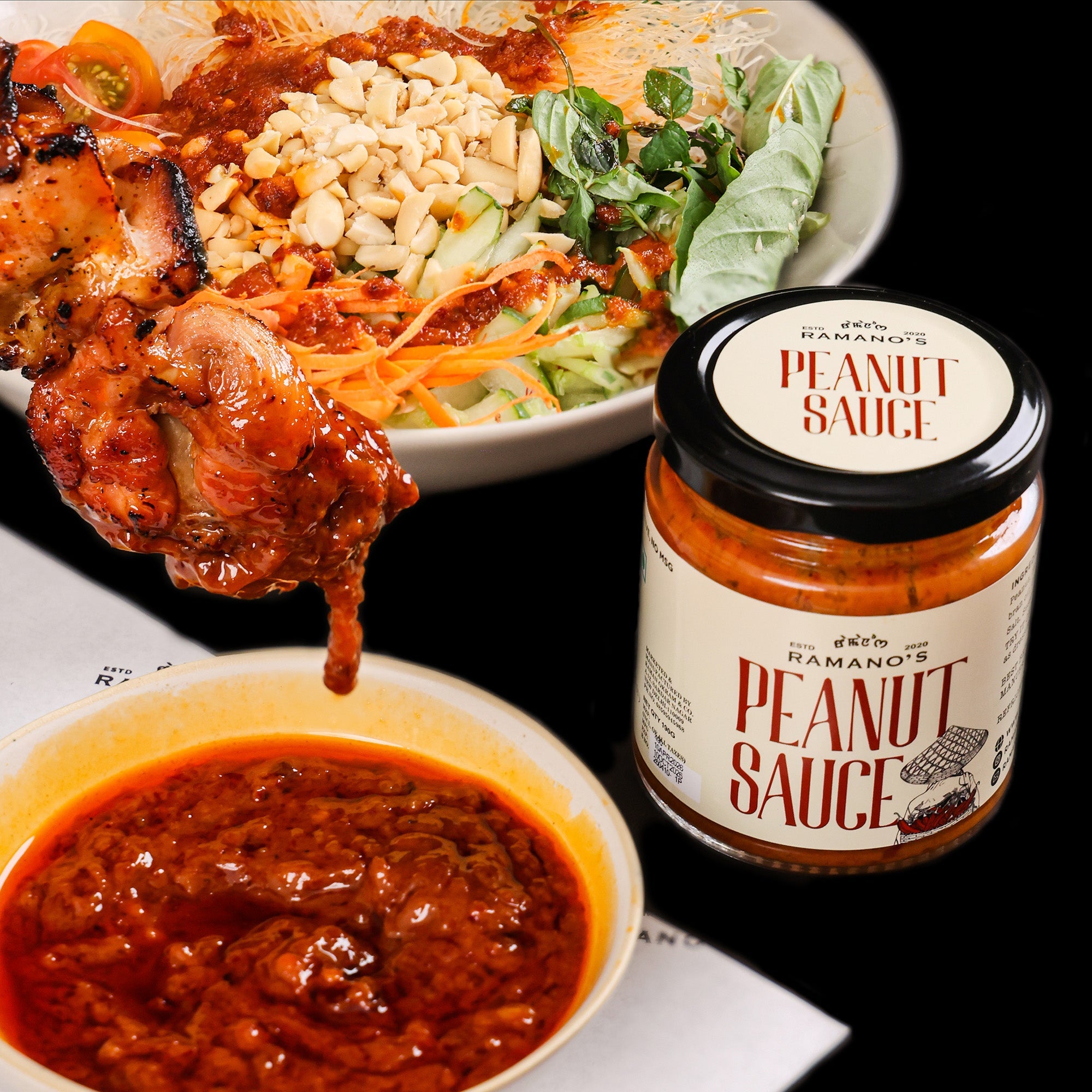 Peanut Sauce, 190g (Creamy Roasted Peanut Sauce | Rich & Nutty | No MSG | No Preservatives | Ready to Use) image 6