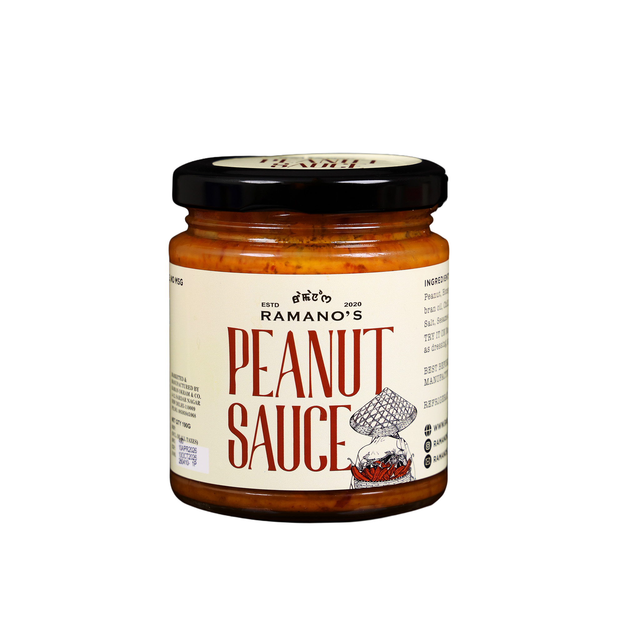 Peanut Sauce, 190g (Creamy Roasted Peanut Sauce | Rich & Nutty | No MSG | No Preservatives | Ready to Use) image 1