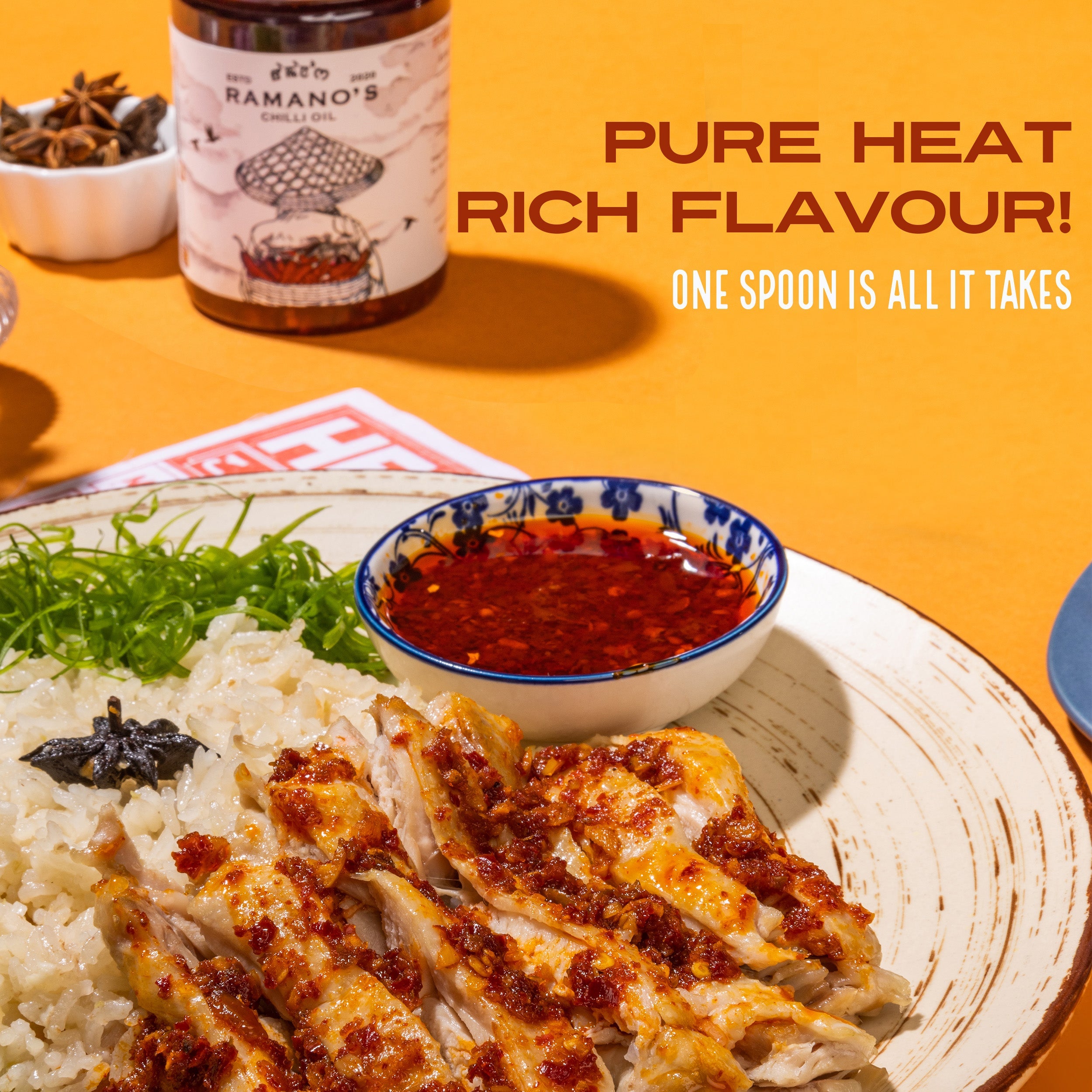 Fiery OG Chilli Oil, 240g (Extra Hot 5 Chilli Blend with Sichuan Peppercorn | Spicy Chilli Oil | No MSG | No Soy Sauce) image 3