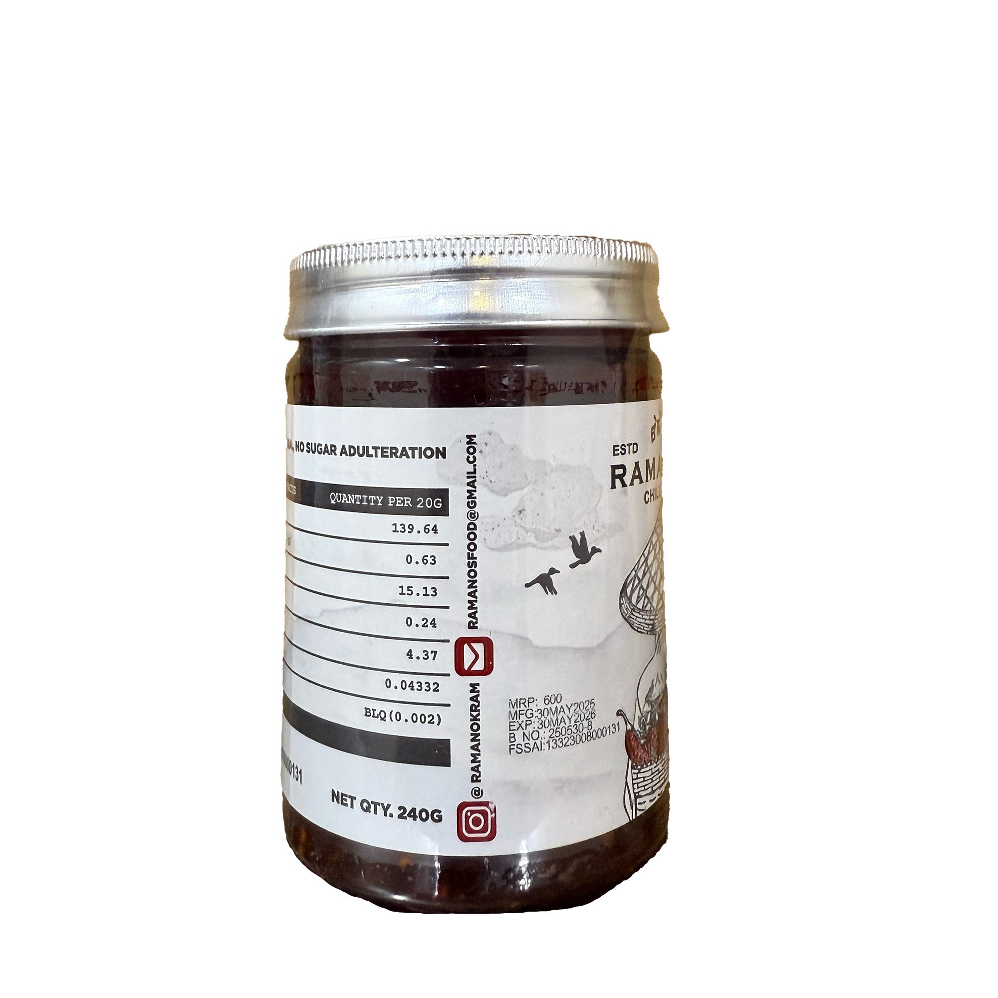OG Chilli Oil, 240g (5 Chilli Blend with Sichuan Peppercorn | All-Purpose Chilli Oil | No MSG | No Soy Sauce) image 2
