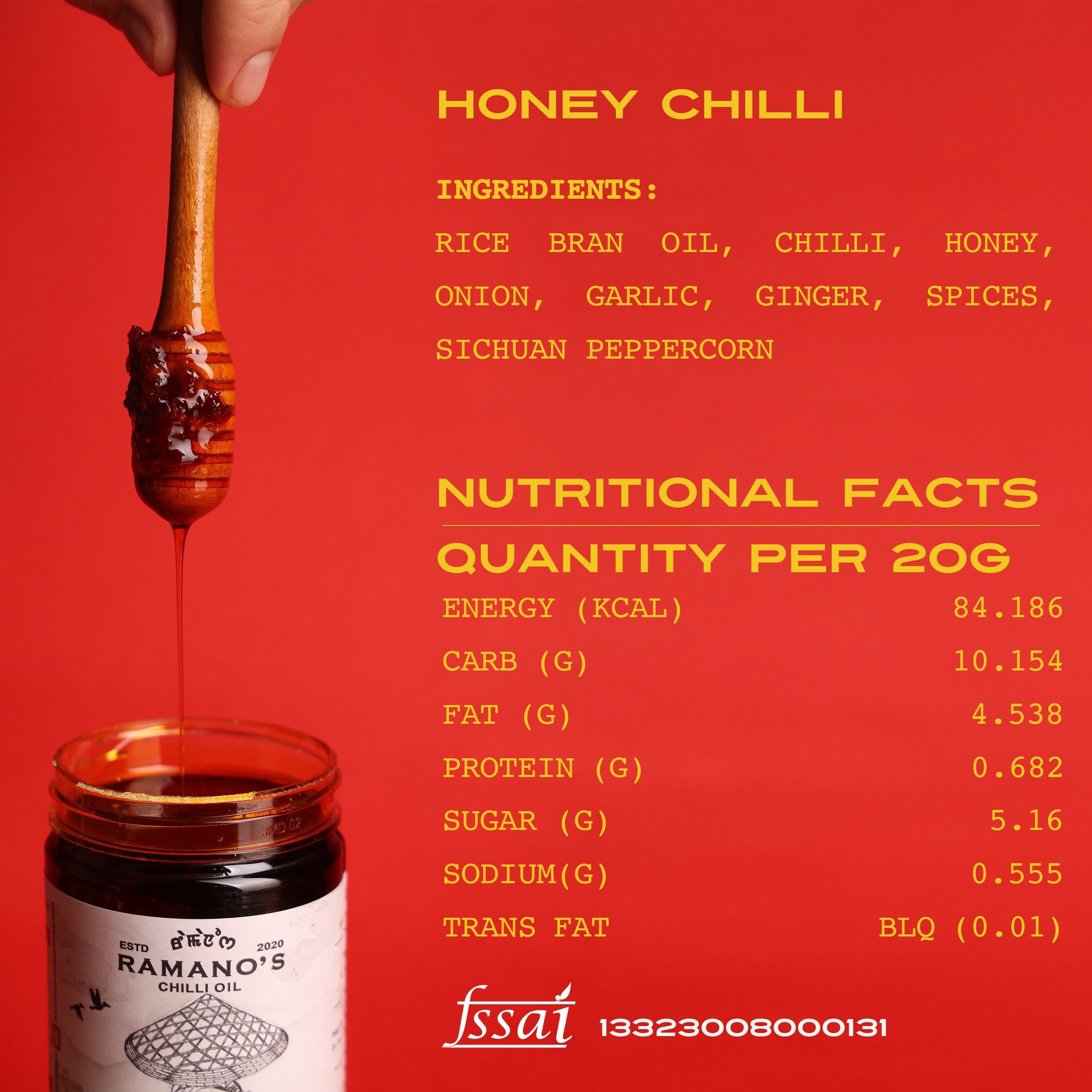 Honey Chilli, 240g (Pure Honey & Chilli Condiment | Sweet & Spicy Drizzle | No MSG | No Soy Sauce) image 6