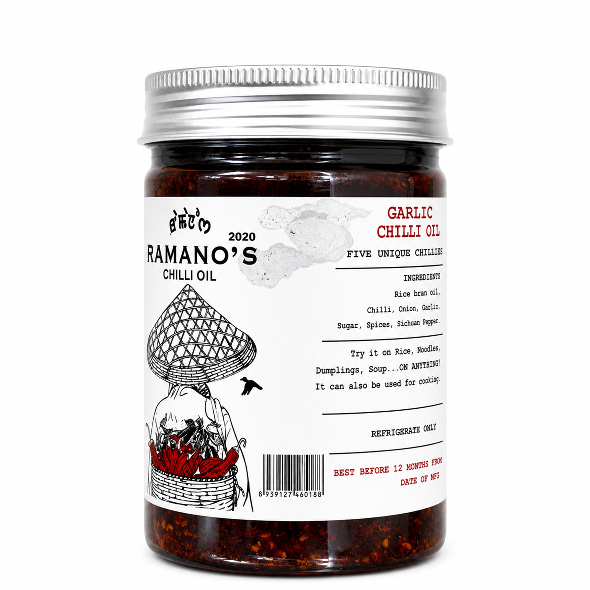 Garlic Crunch Chilli Crisp, 240g (Extra Crispy Garlic & 5 Chilli Blend | Crunchy Chilli Oil Condiment | No MSG | No Soy Sauce) image 2