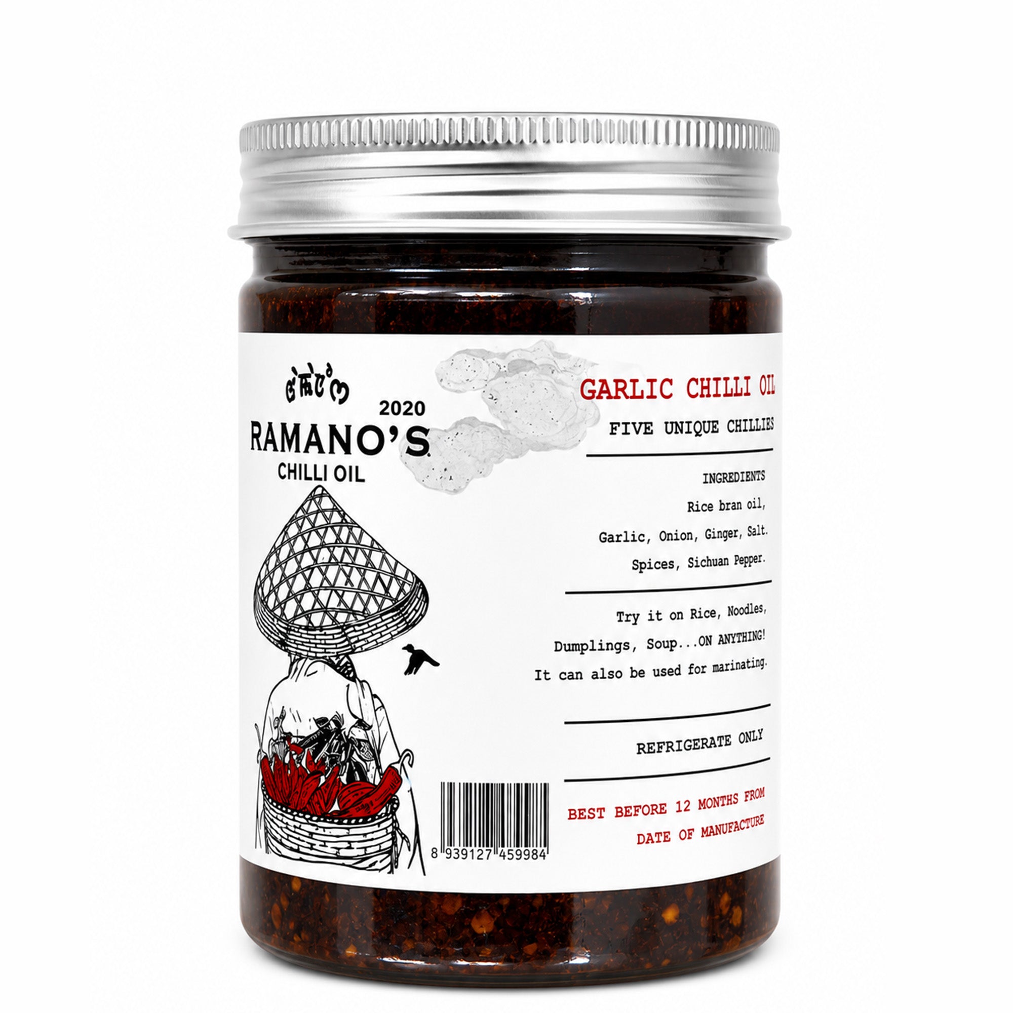 Garlic Chilli Crisp, 240g (Crispy Garlic, Onion & 5 Chilli Blend | No MSG | No Preservatives) image 2