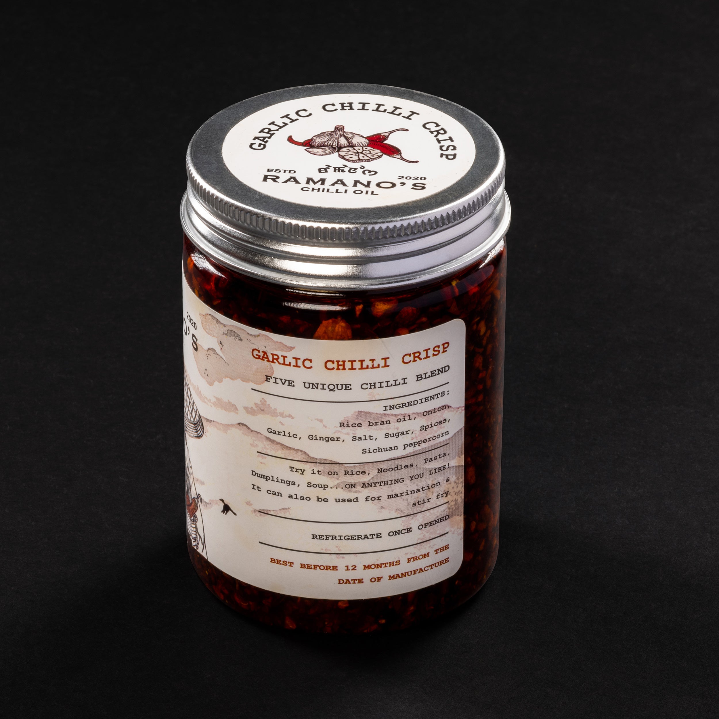 Garlic Chilli Crisp, 240g (Crispy Garlic, Onion & 5 Chilli Blend | No MSG | No Preservatives) image 9