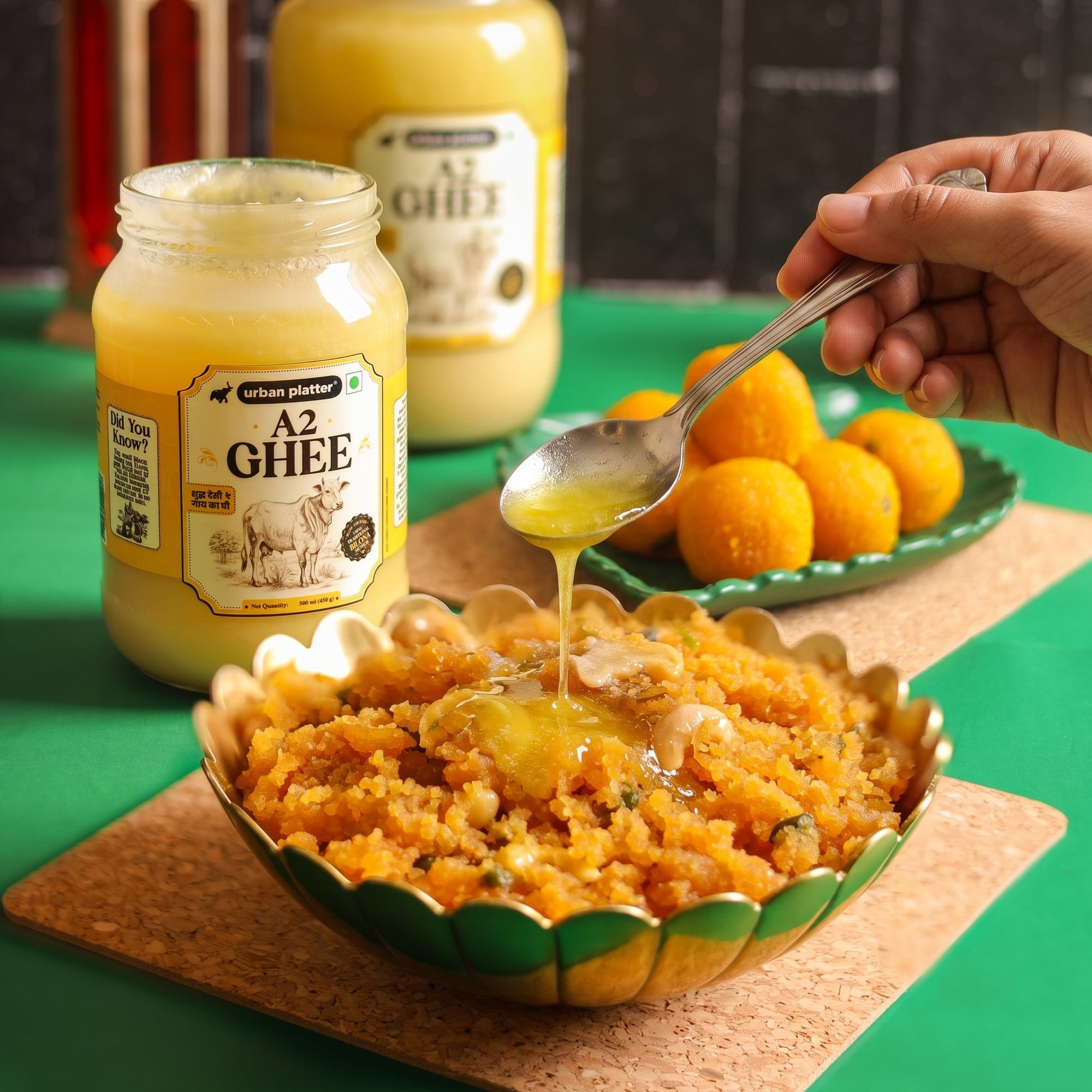 A2 Ghee, 1L (Curd-Churned Bilona Desi Ghee for Cooking, Tadka & Daily Meals | Made from A2 Cow Milk) image 5
