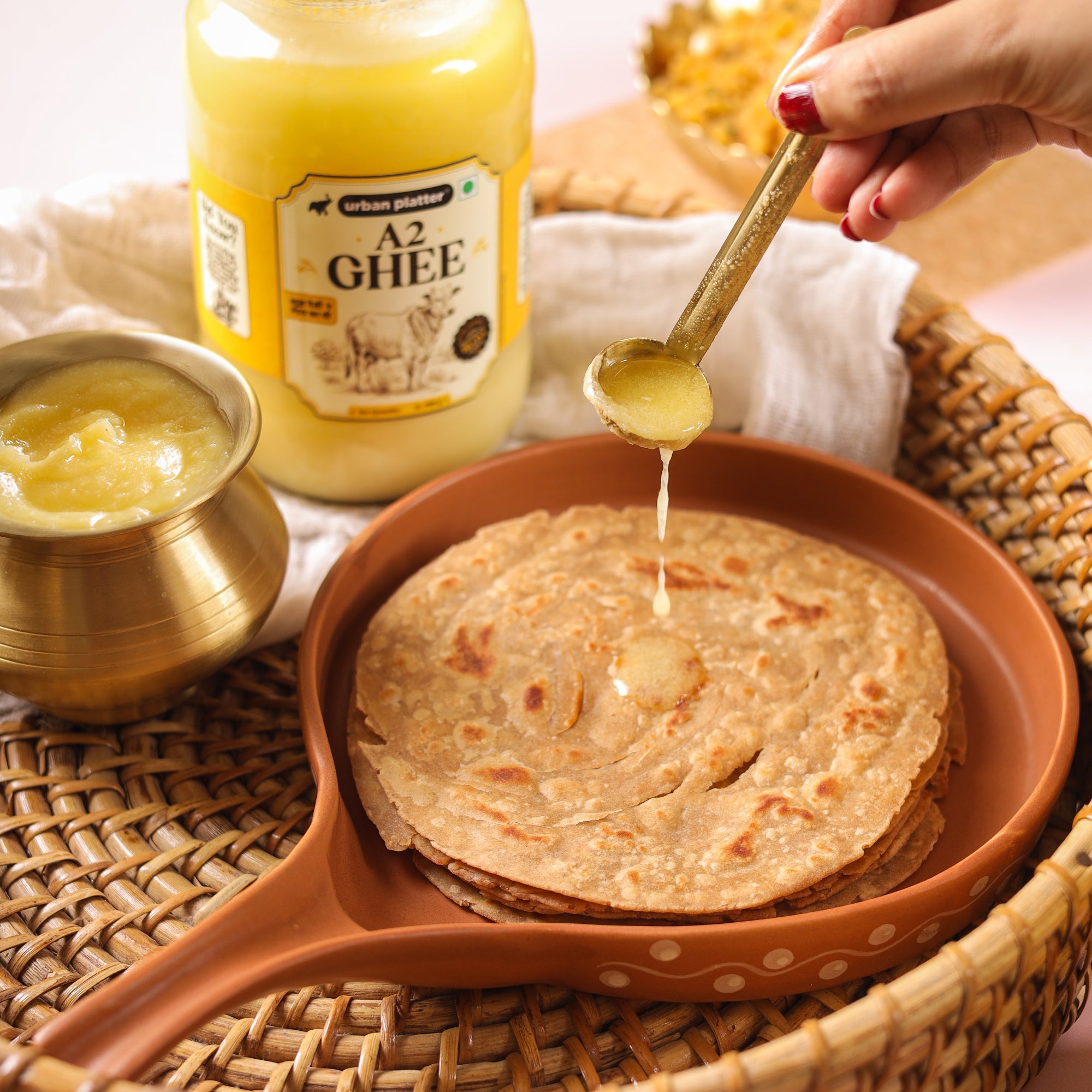 A2 Ghee, 500ml (Curd-Churned Bilona Desi Ghee for Cooking, Tadka & Daily Meals | Made from A2 Cow Milk) image 8