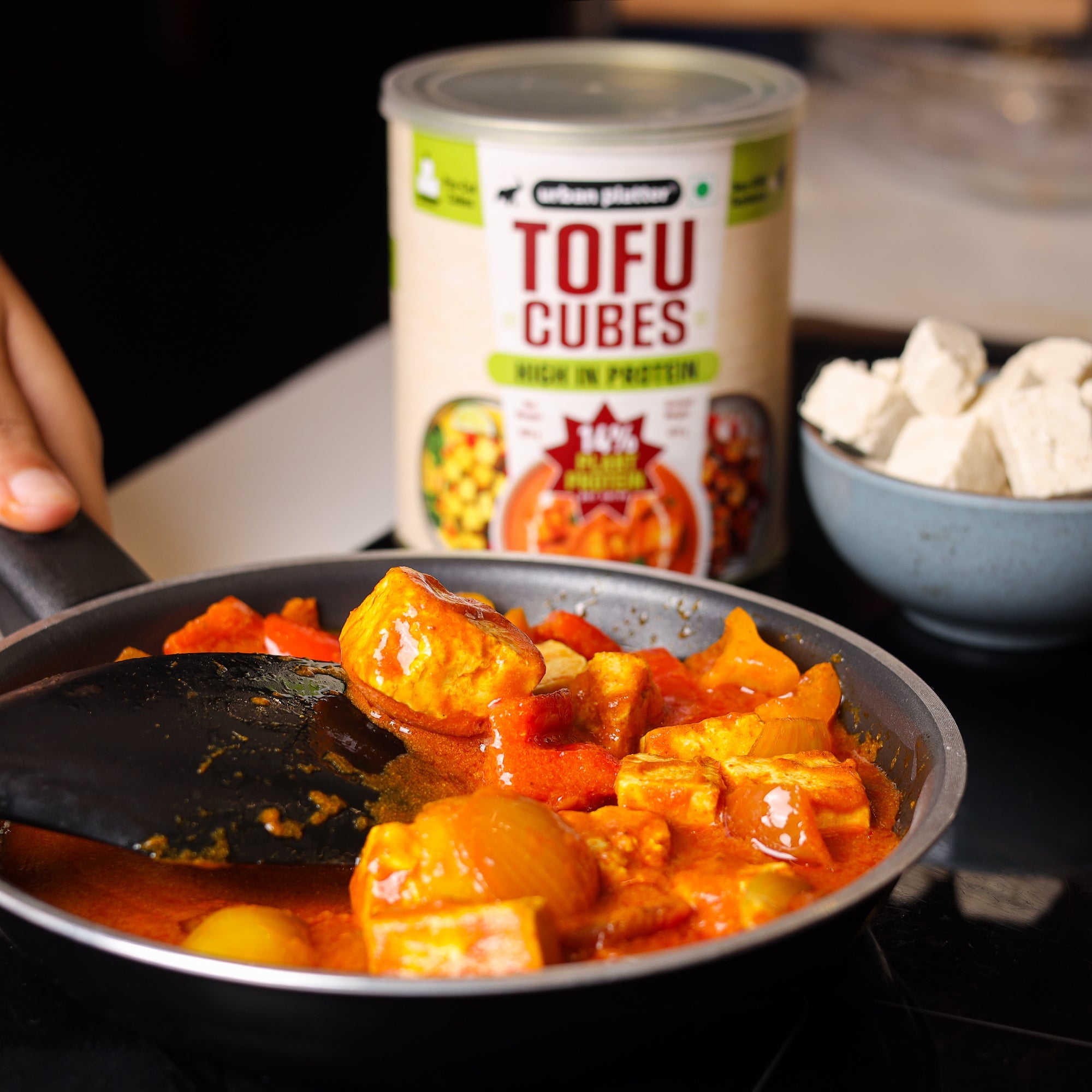Tofu Cubes, 800g (Drained Weight: 450g | 14% Plant Protein | Ready-to-Use for Stir-Fries, Curries, Salads & Soups) image 8