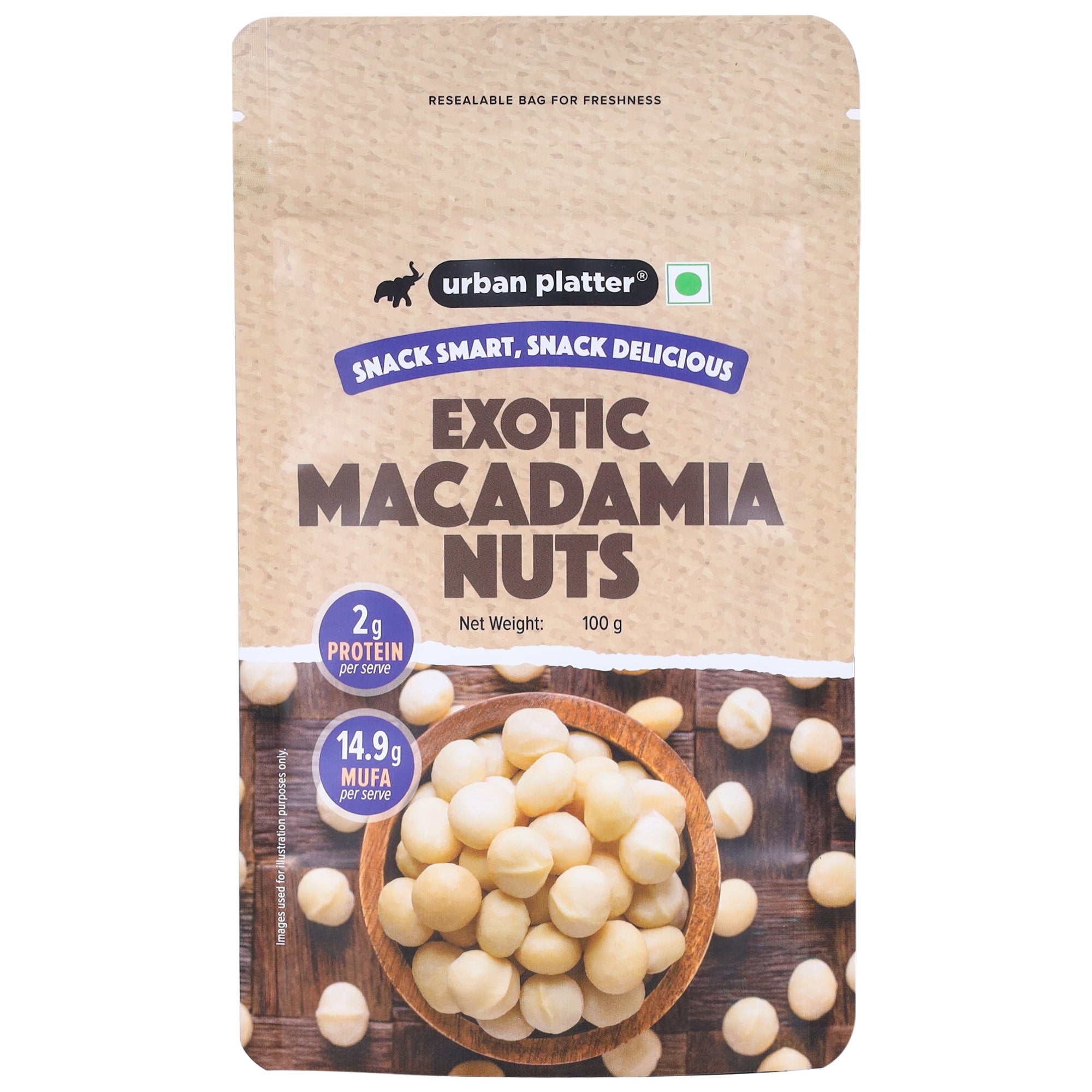 Urban Platter Bold and Exotic Macadamia Nuts 100g