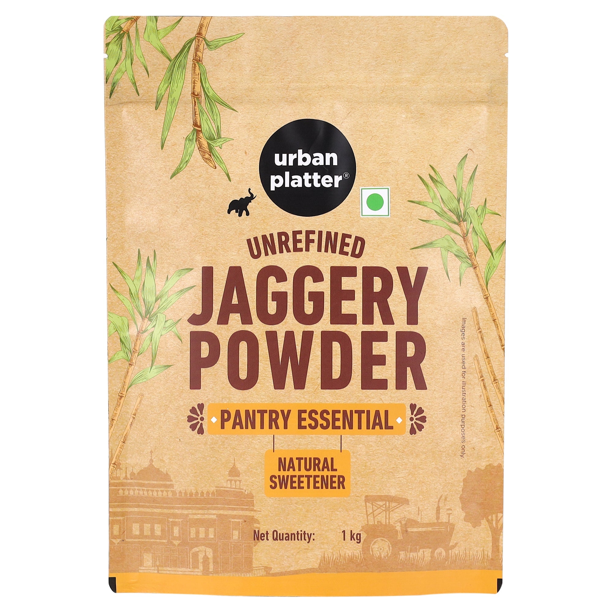 Urban Platter Jaggery Powder 1kg front pack