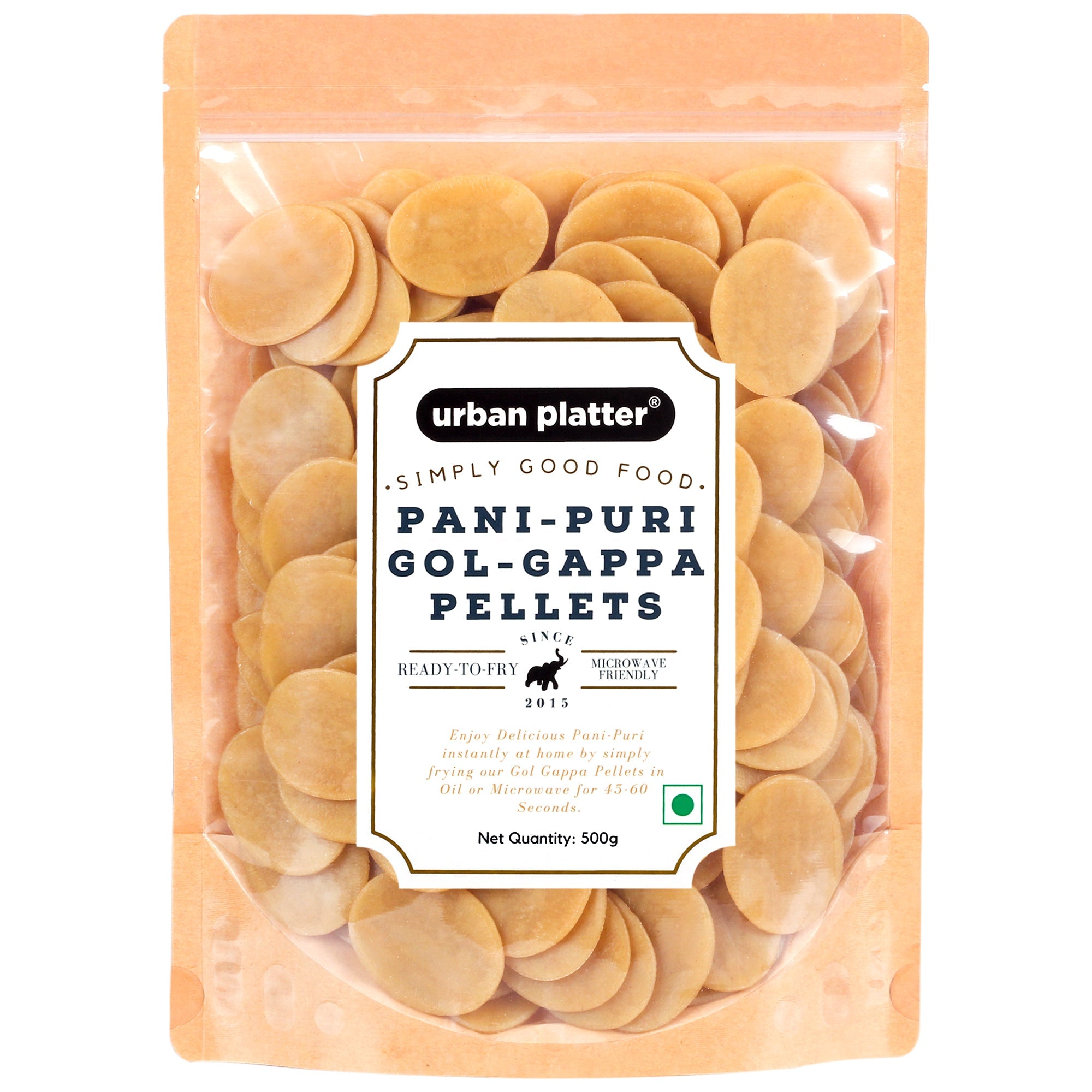 Urban Platter Ready-to-Fry Dry Gol Gappa Pani Puris 500g